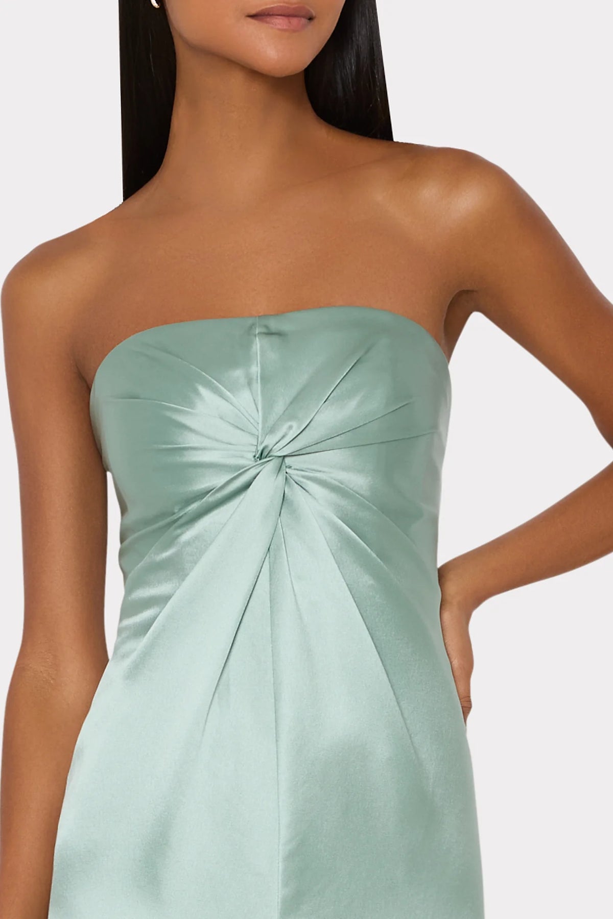 Milly Mitchell Satin Maxi Dress