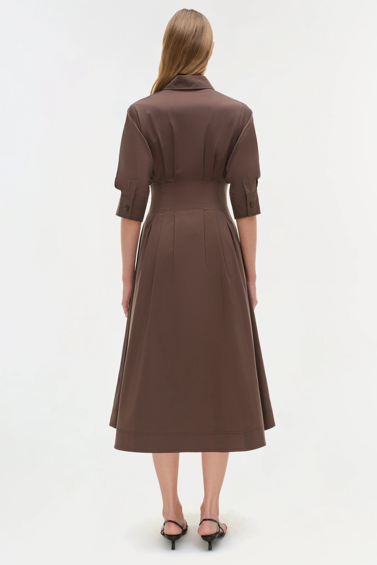 Jonathan Simkhai Jazz Pintuck Midi Dress