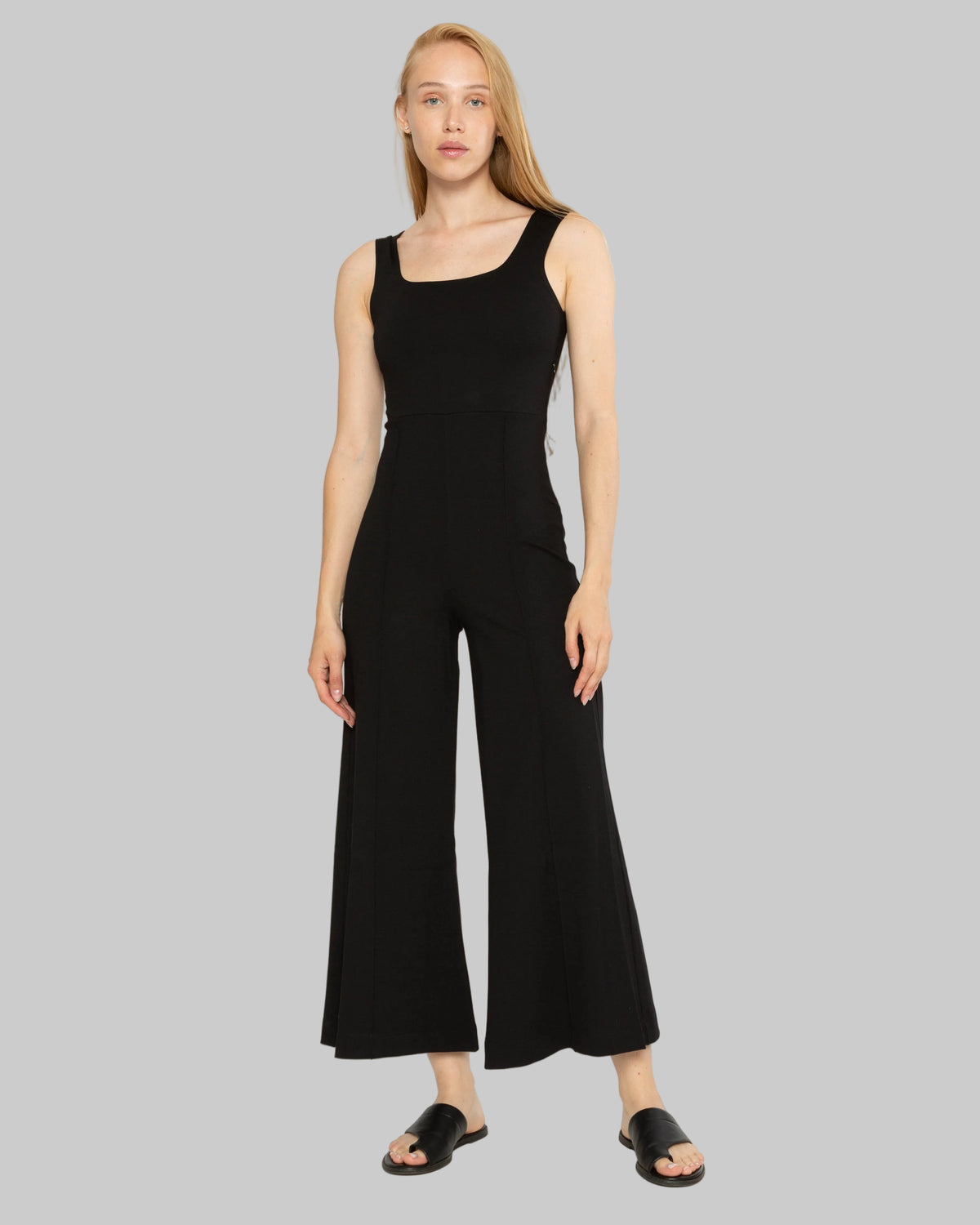 Ripley Rader Ponte Knit Tank Wide Leg Jumpsuit
