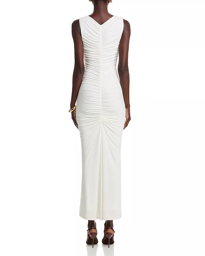 Toccin Inez V-Neck Midi Dress