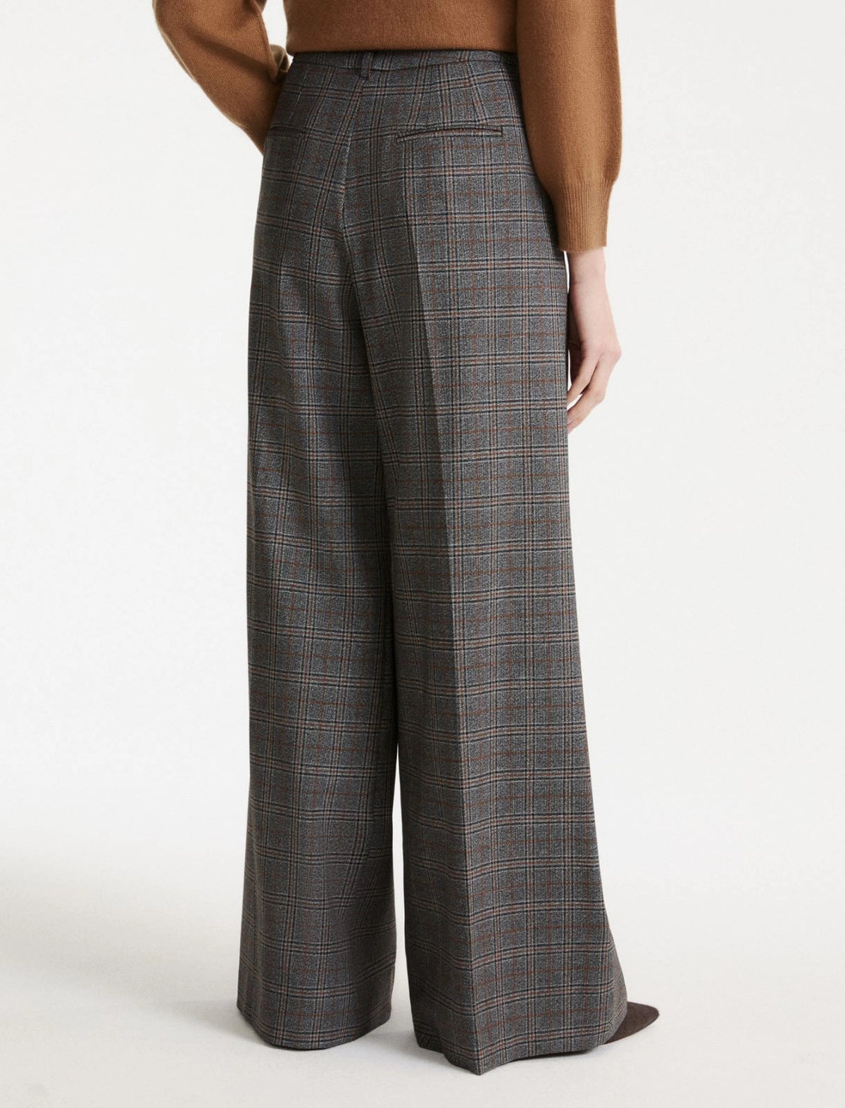 Marella Straight-leg darted trousers - GREY