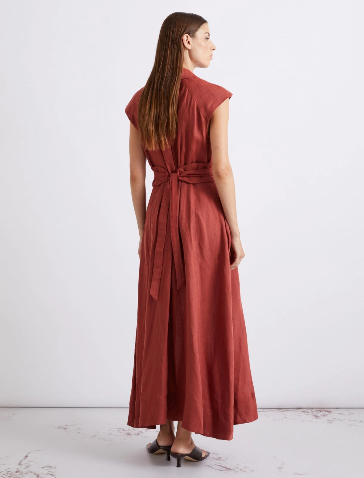 Marella Pure linen shirt dress