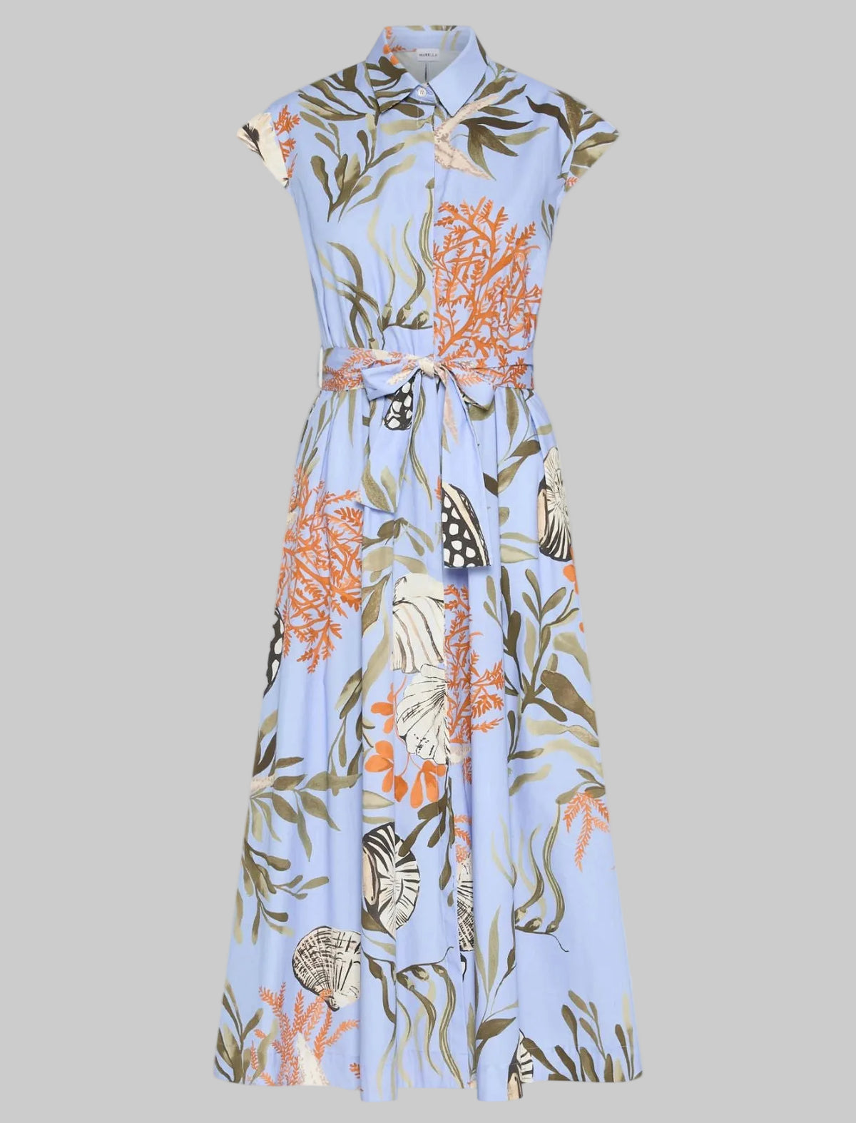 Marella Padana Stretch Cotton Shirt Dress