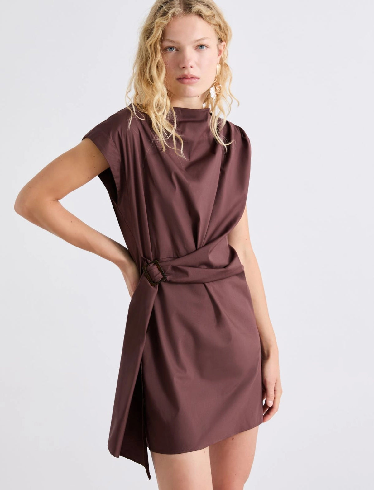 Sabine Draped Mini Dress