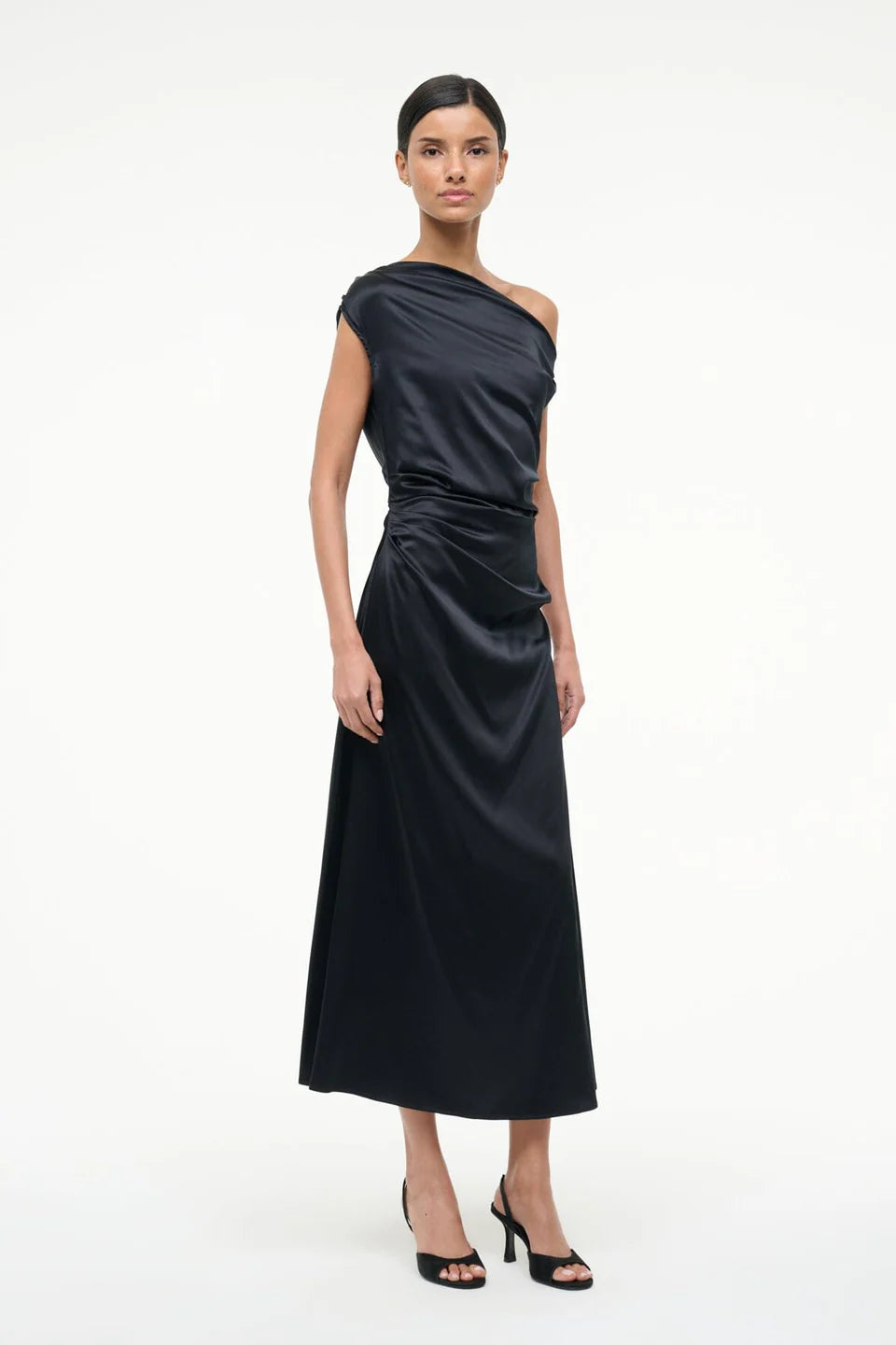 Staud Phare Silk Dress - Black