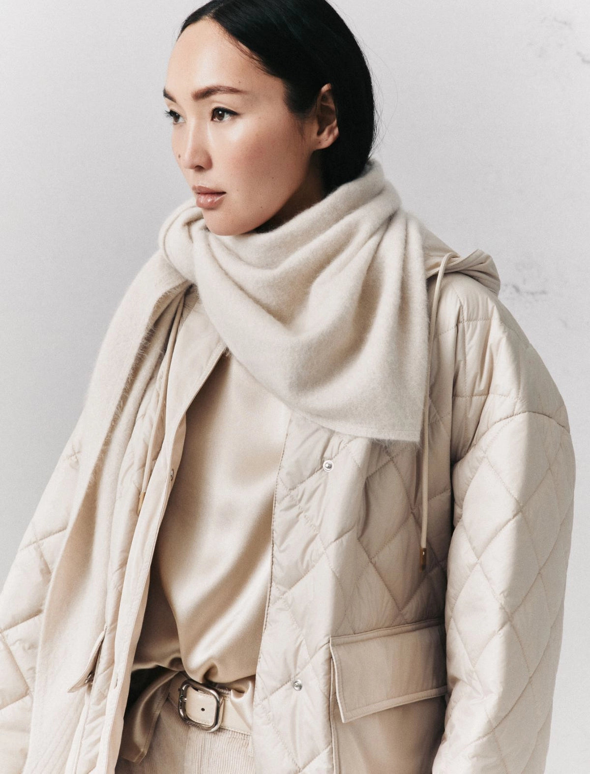 Marella Triangular Cashmere-Blend Scarf