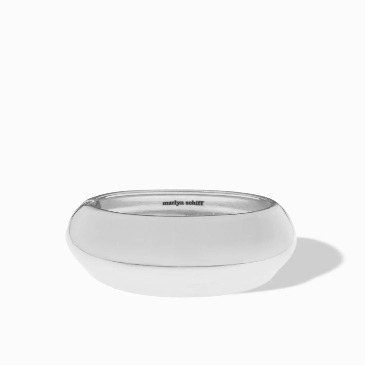 Marlyn Schiff Domed Bangle - Silver