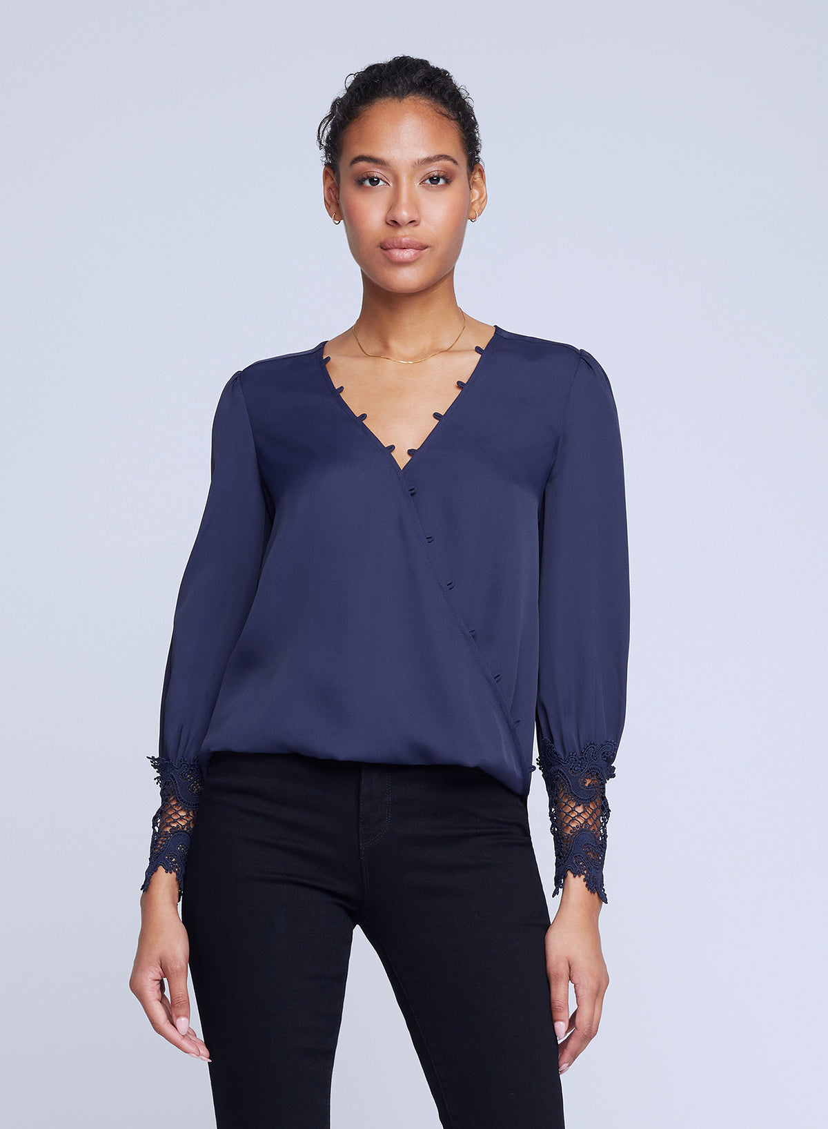 Aarti Lace Crossfront Blouse