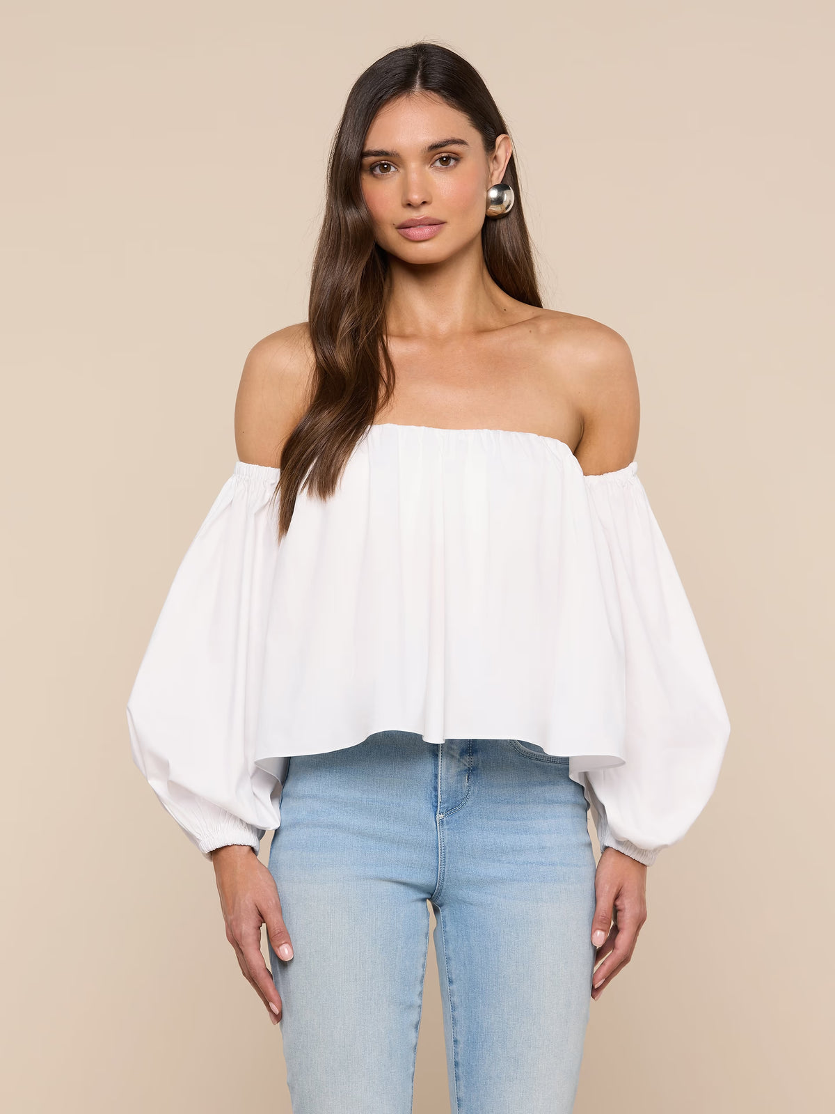 L'Agence Sarai Off Shoulder Bra Top
