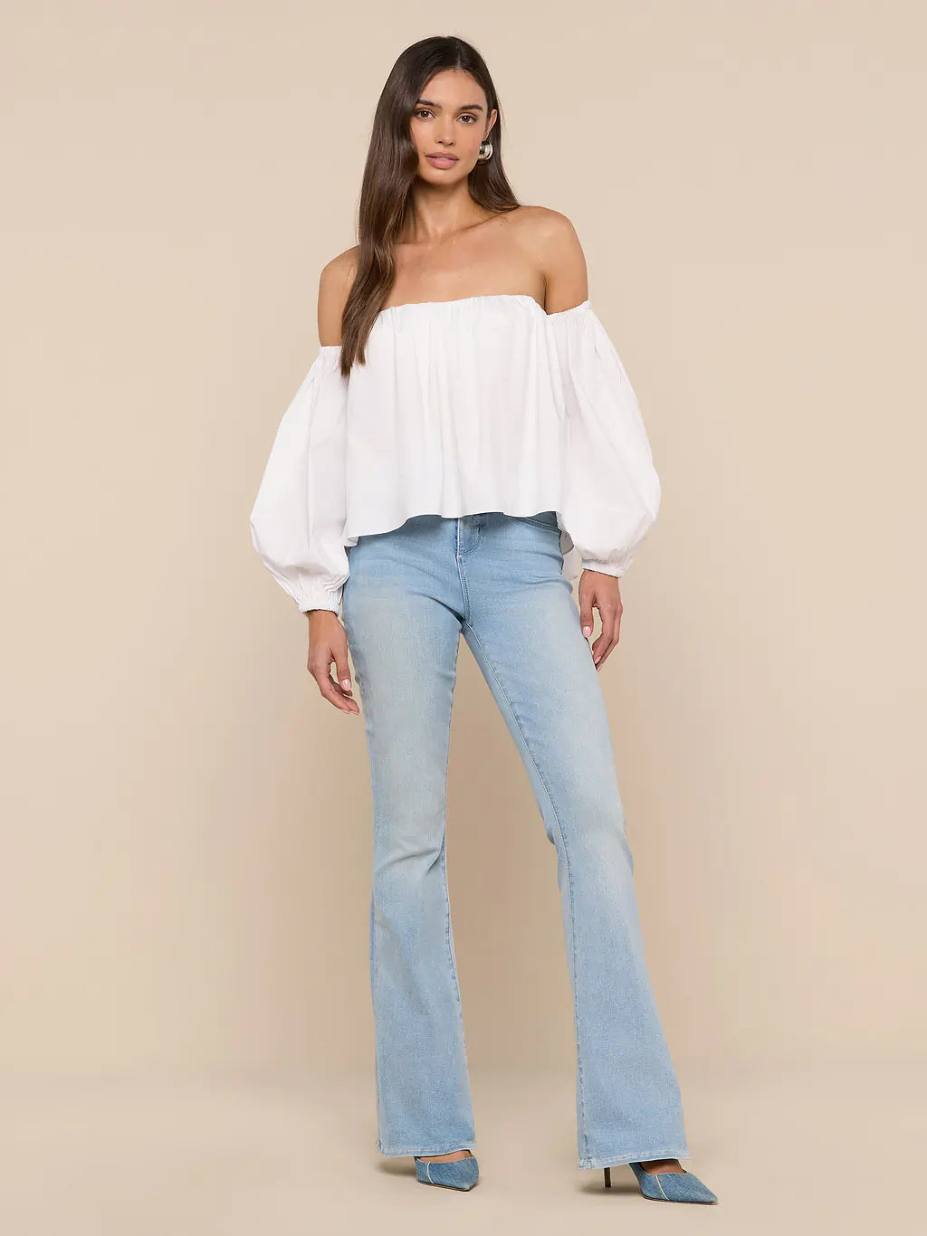 L'Agence Sarai Off Shoulder Bra Top