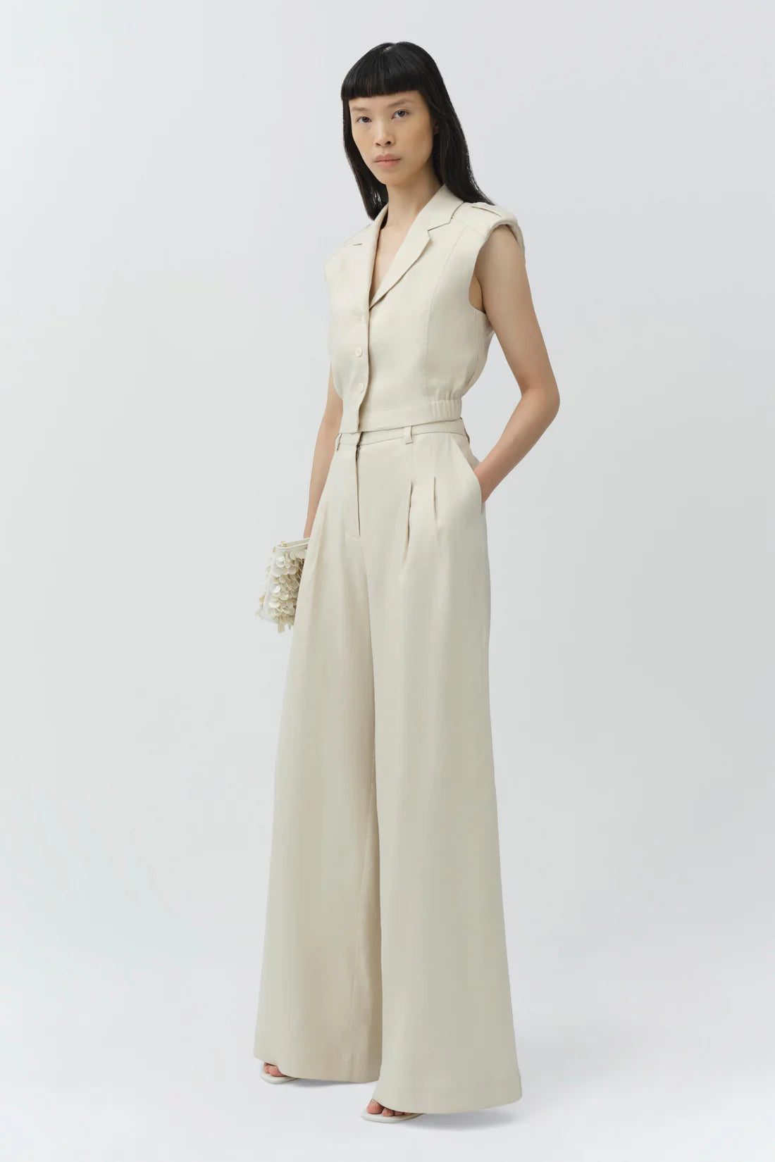 Simkhai Ramsey Linen Wide Leg Pant