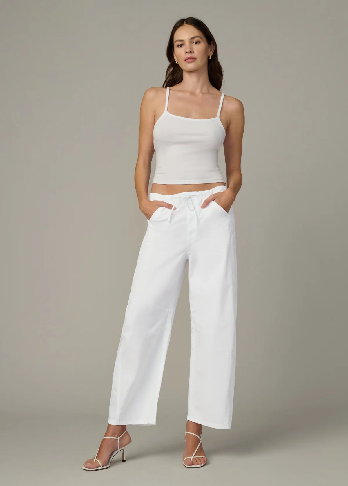 Joe's Jeans The Bowie Pull On High Rise Horseshoe - White