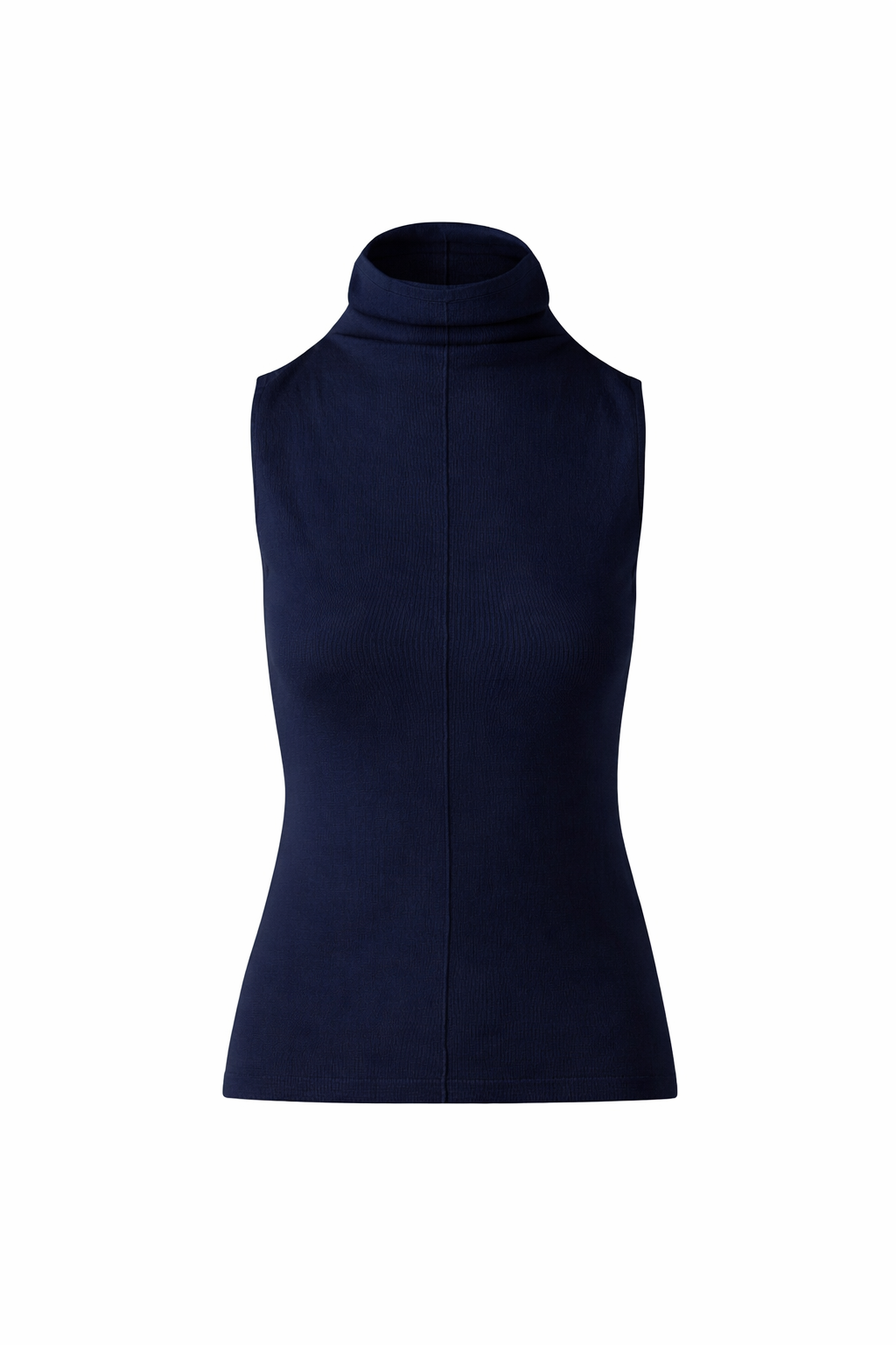 Sleeveless Seamed Funnel