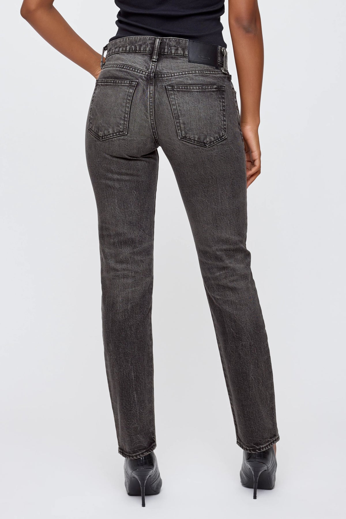 Moussy Vintage Bellview Slim - Black