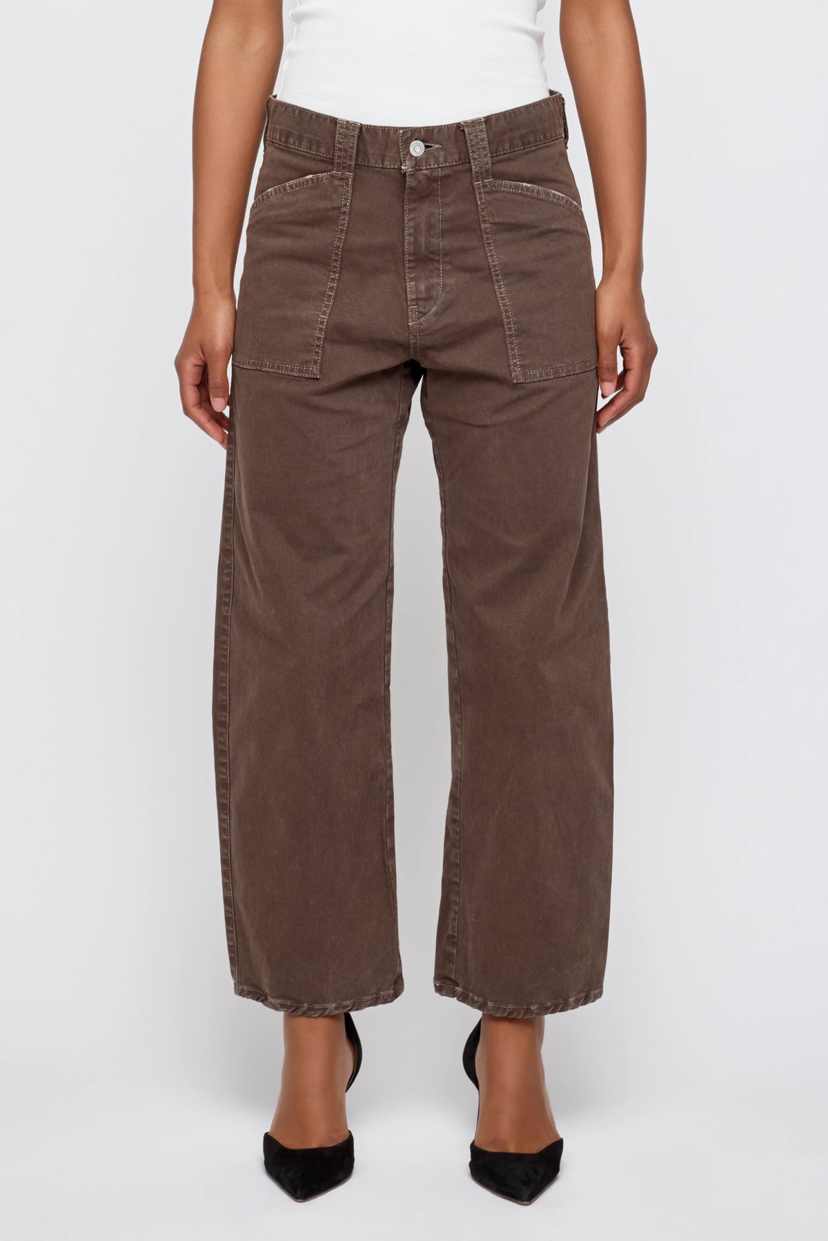 Moussy Vintage Pomonok Gusset Cargo - Brown