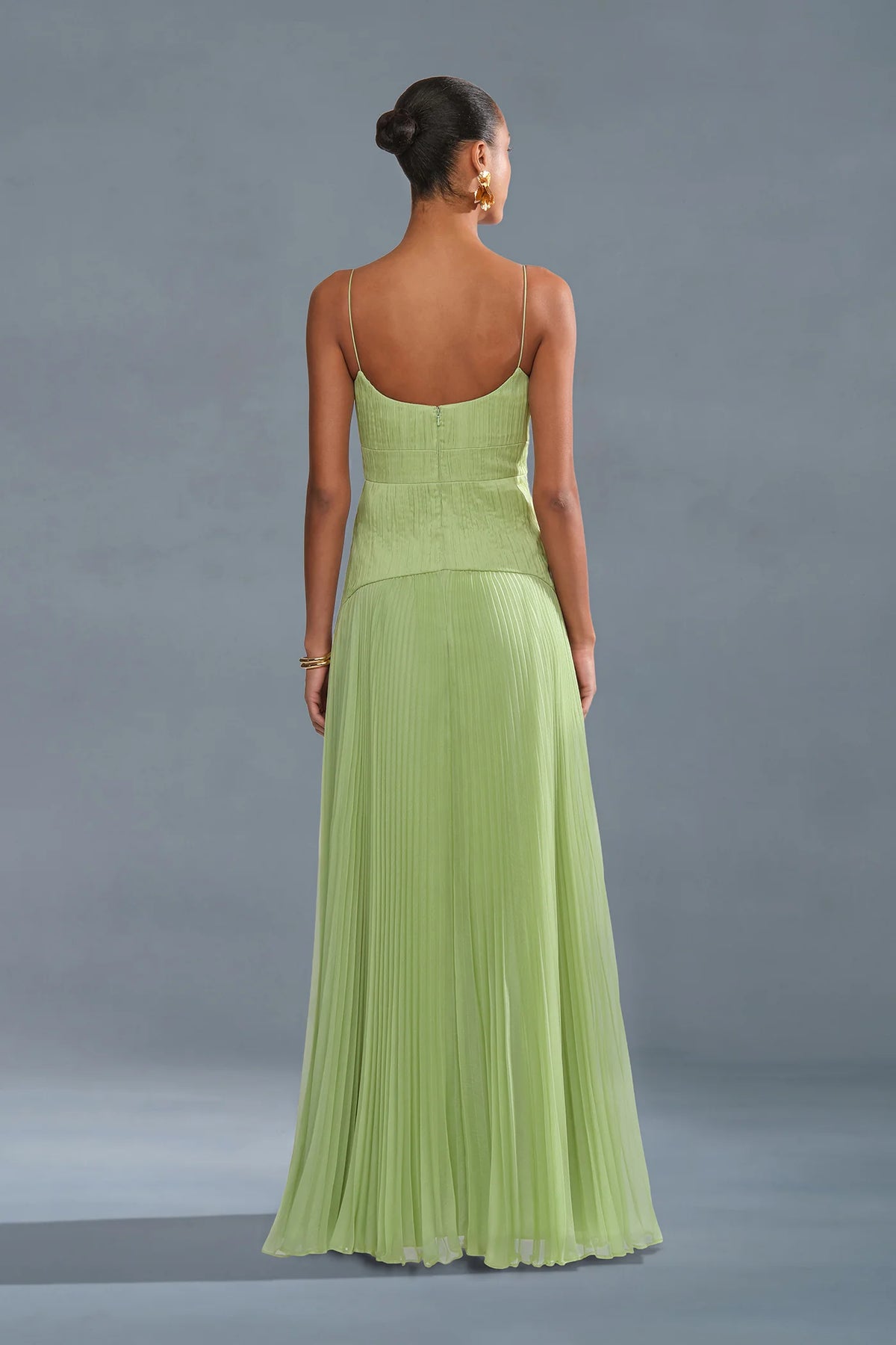 AMUR Saylor Pleated Gown