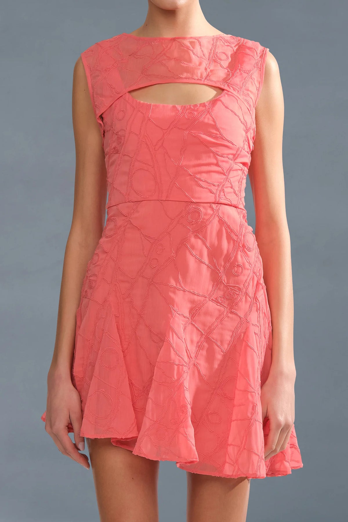 Amur Quartz Asymmetrical Mini Dress
