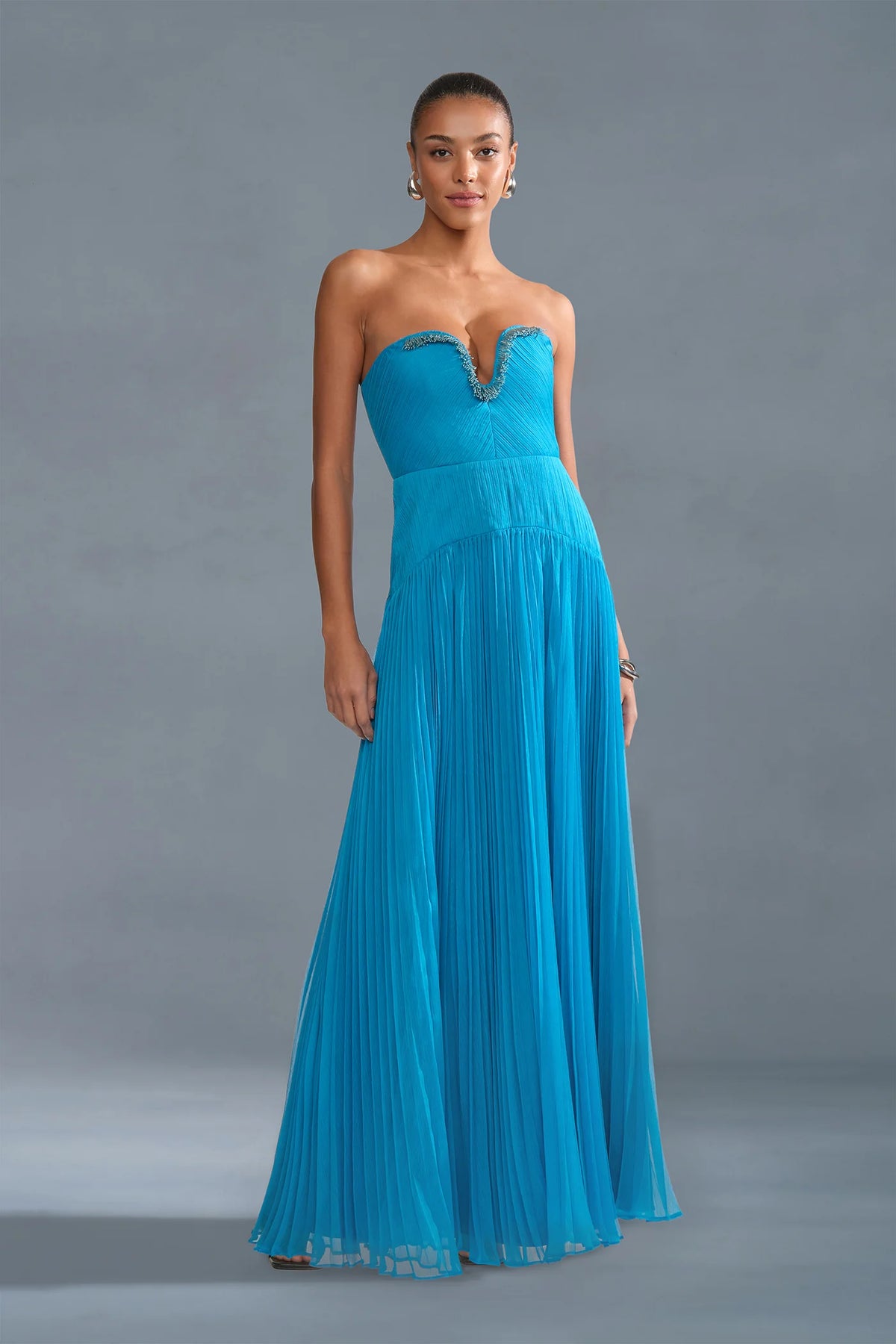 AMUR Fiora Pleated Dress