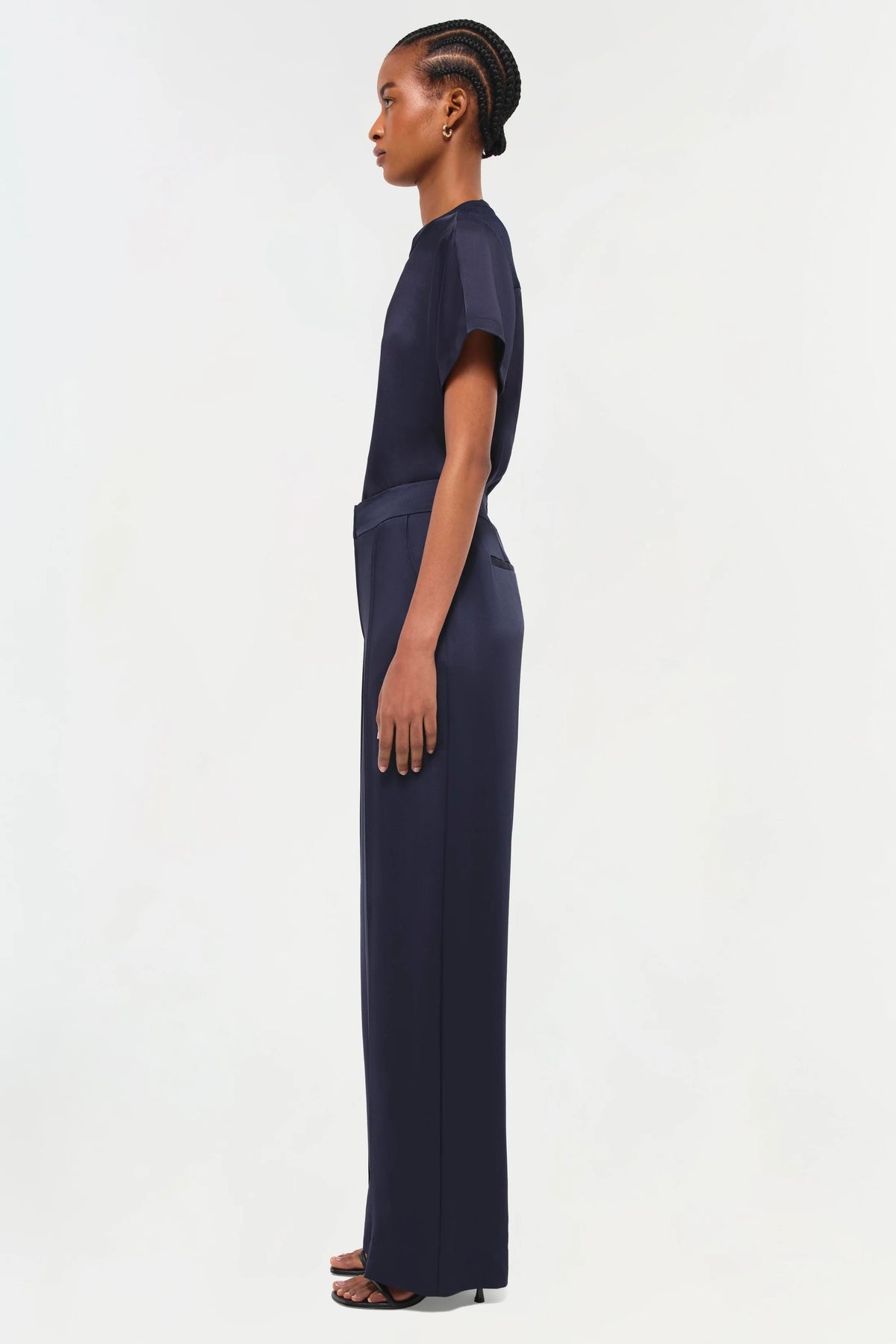 Simkhai Kyra Wide Leg Pant - Midnight