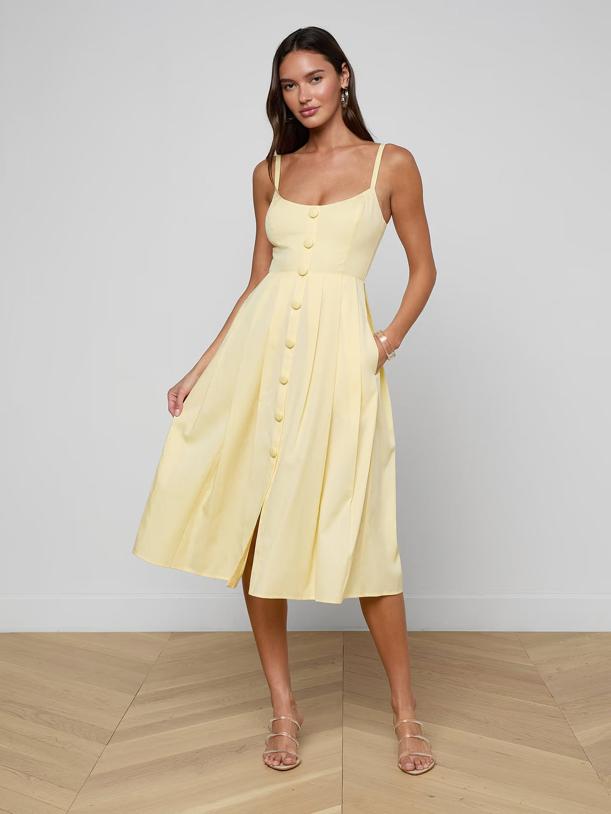L'Agence Reanne Midi Dress