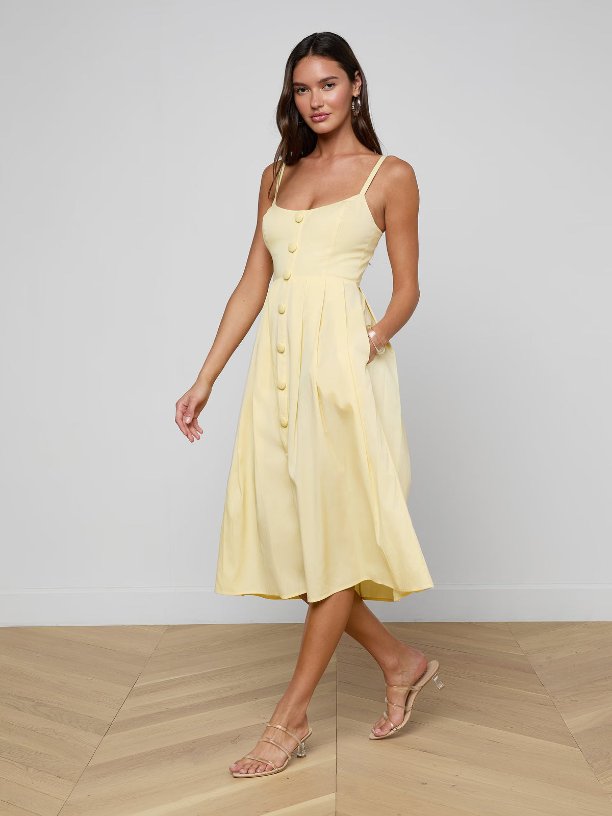 L'Agence Reanne Midi Dress