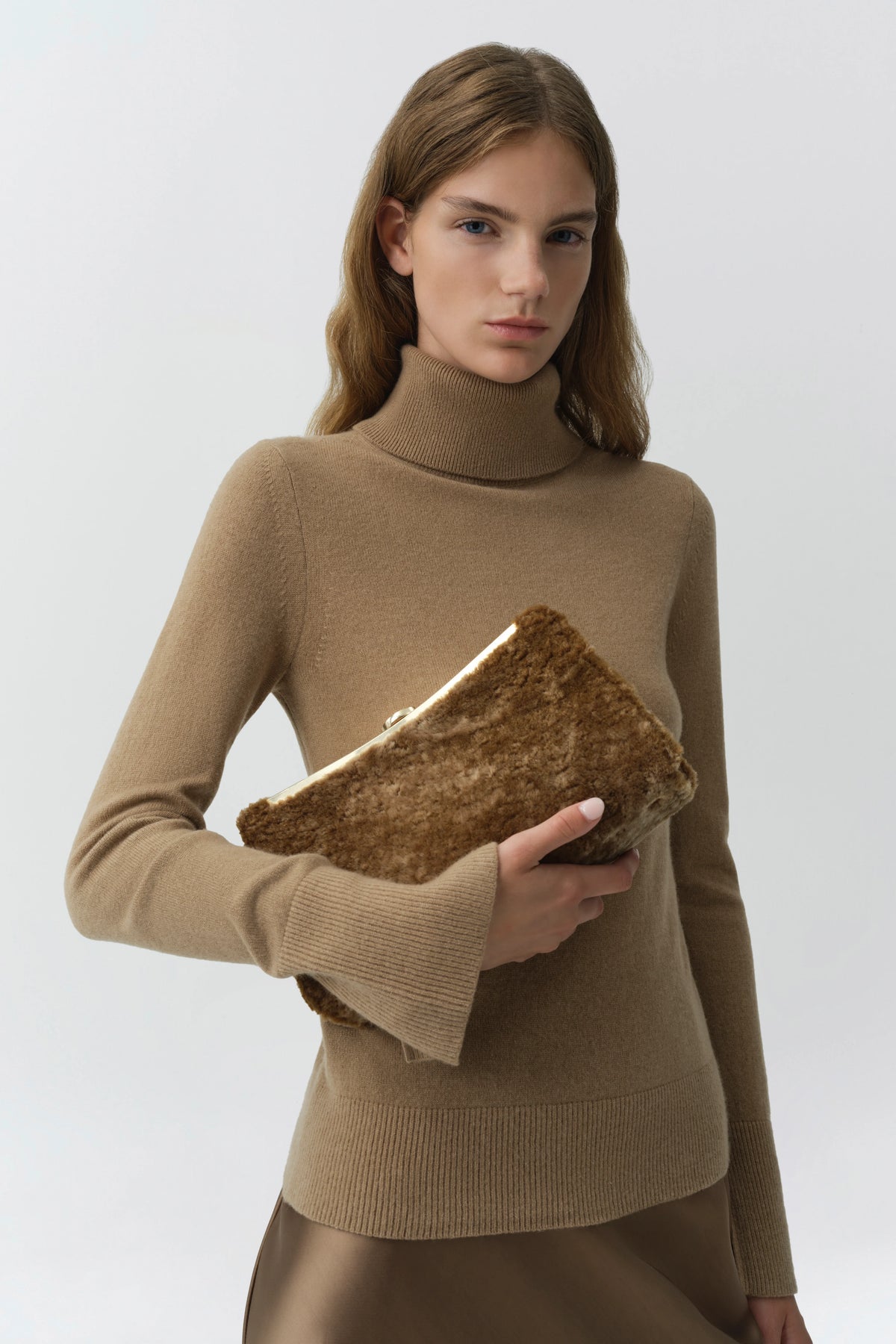 Simkhai Fenwick Turtleneck - Camel