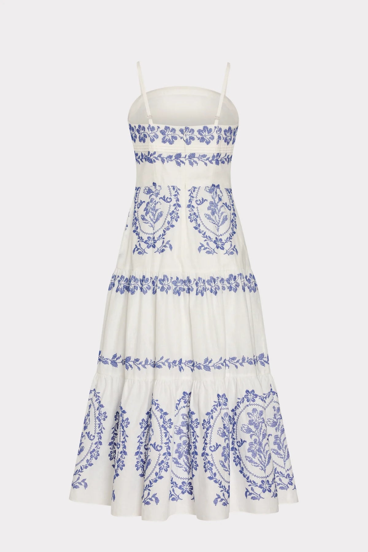 Milly Lela Embroidered Midi Dress