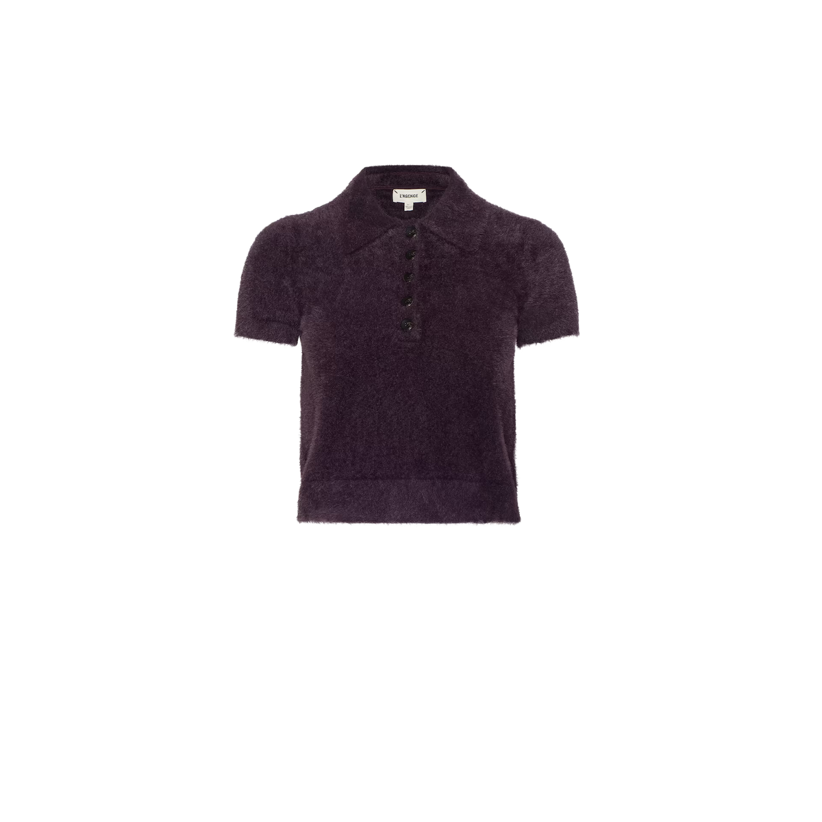 L'Agence Cirrus Short Sleeve Crop Polo