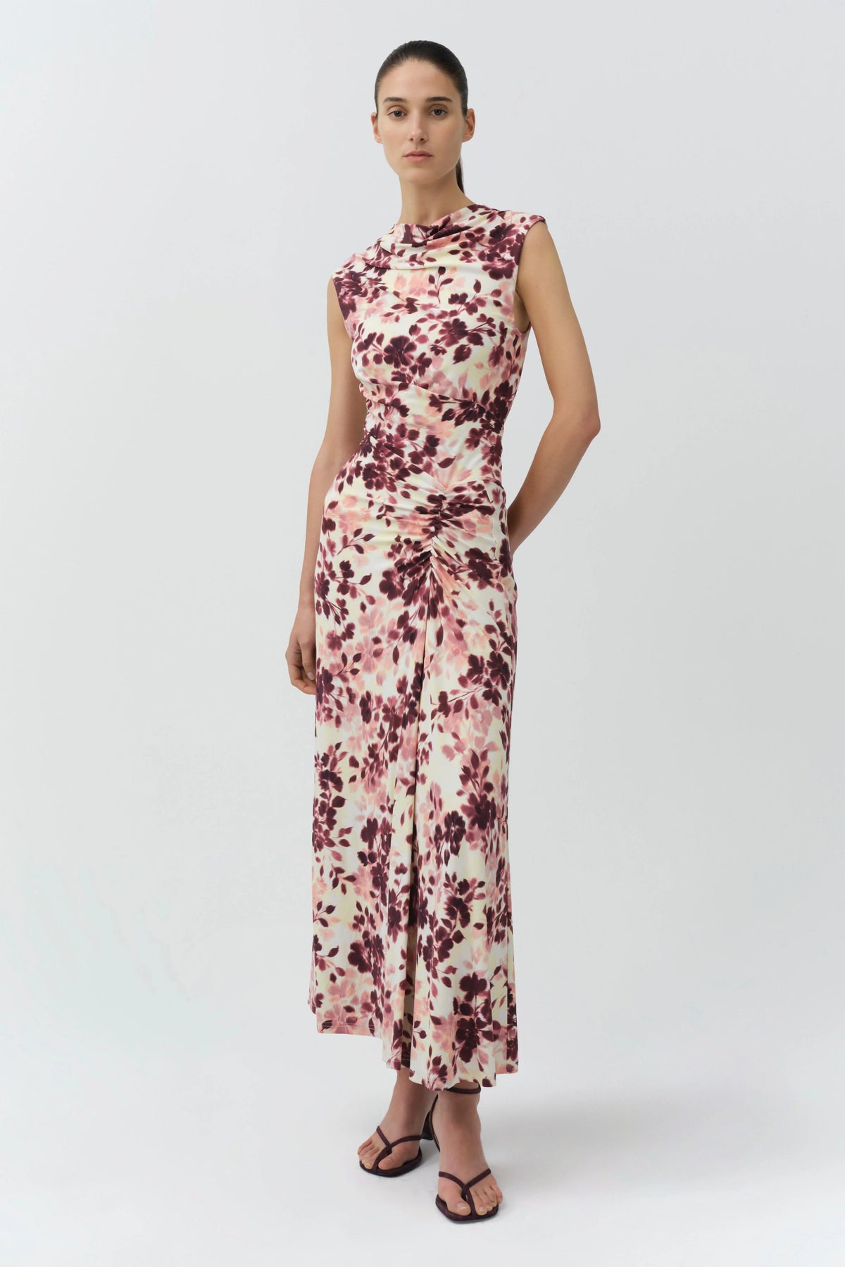 Simkhai Acacia Dress - Fig Multi