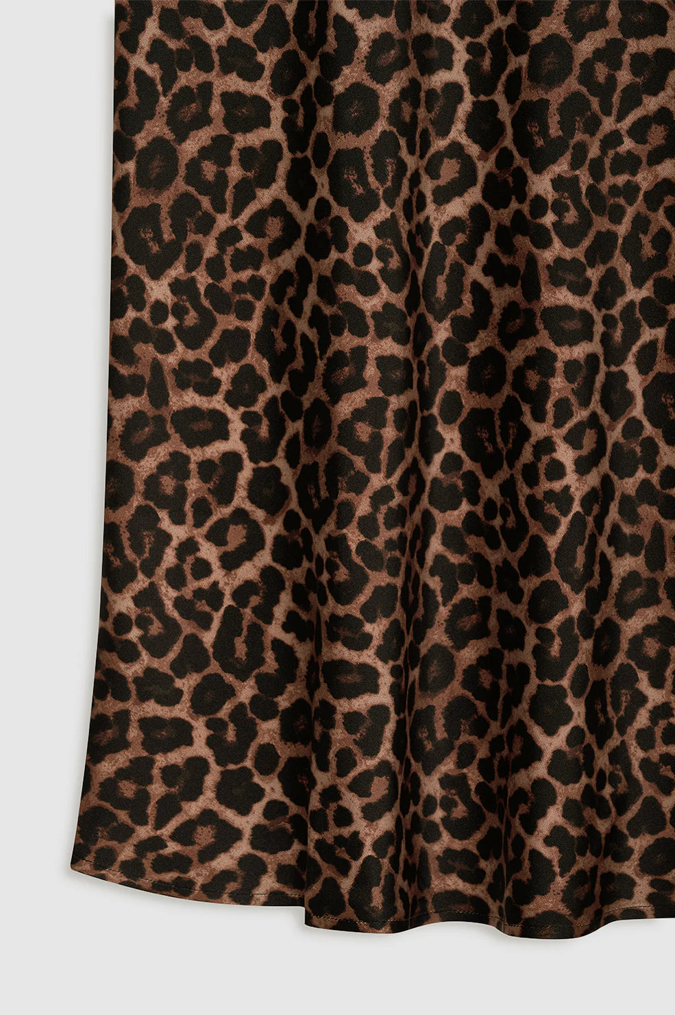 Printed Bar Silk Skirt