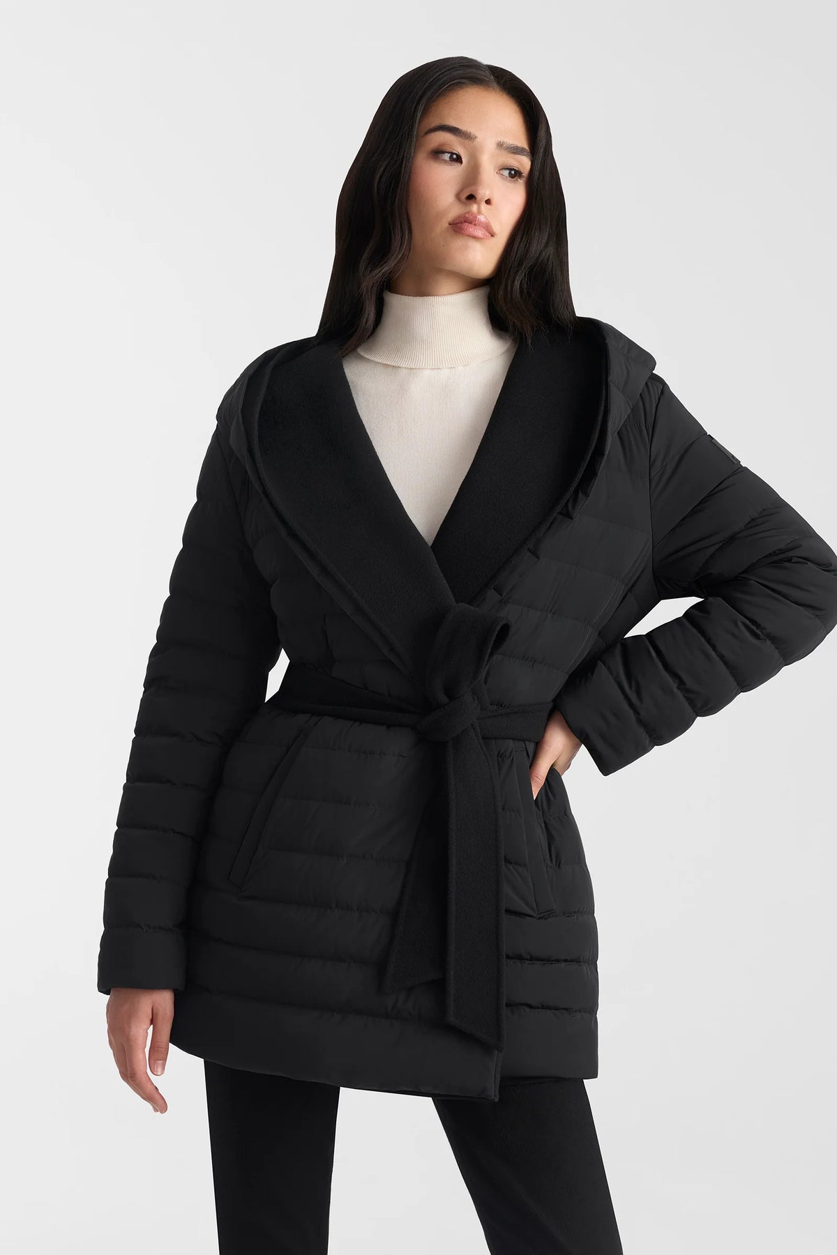 Mackage Bethany Reversible Wool Coat - Black