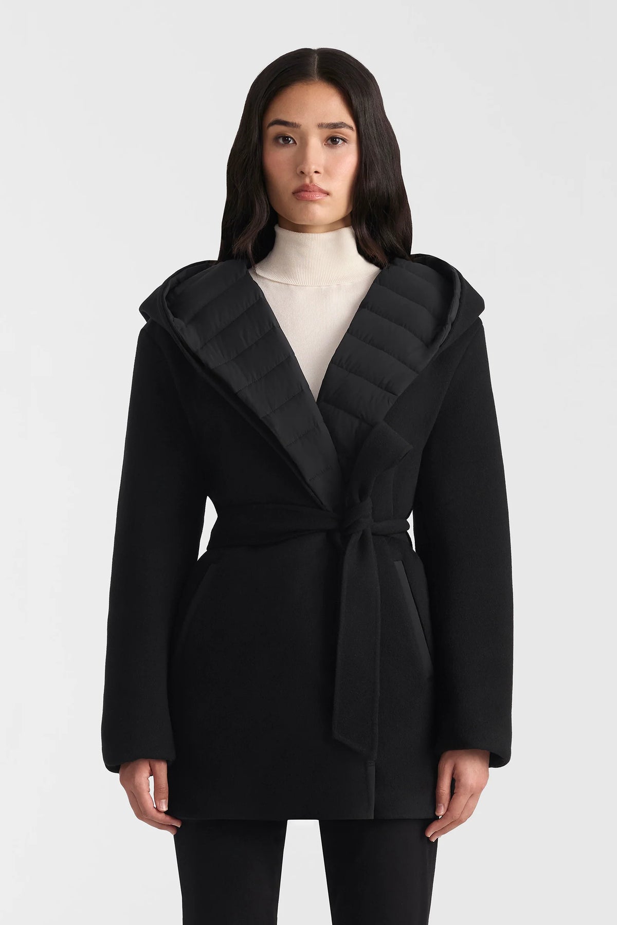 Mackage Bethany Reversible Wool Coat - Black