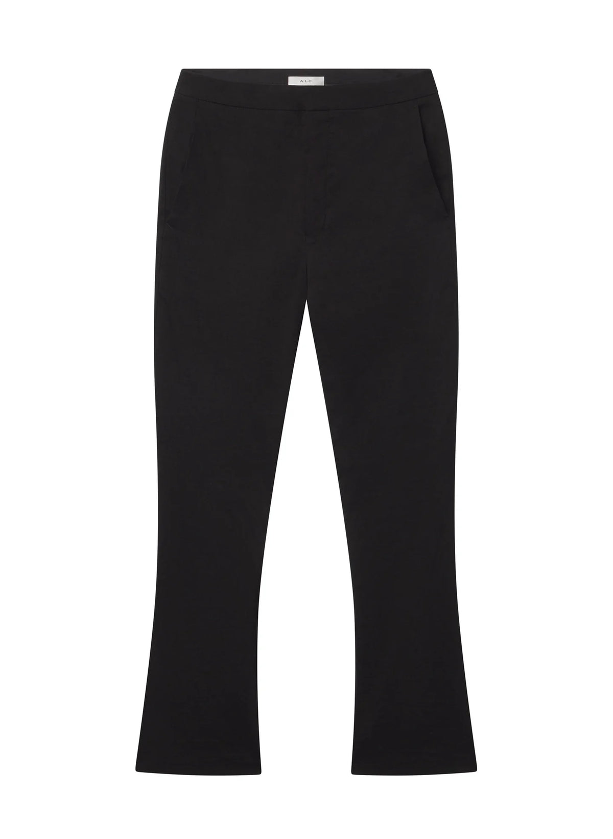 ALC Cropped Sophie Linen Pant - Black