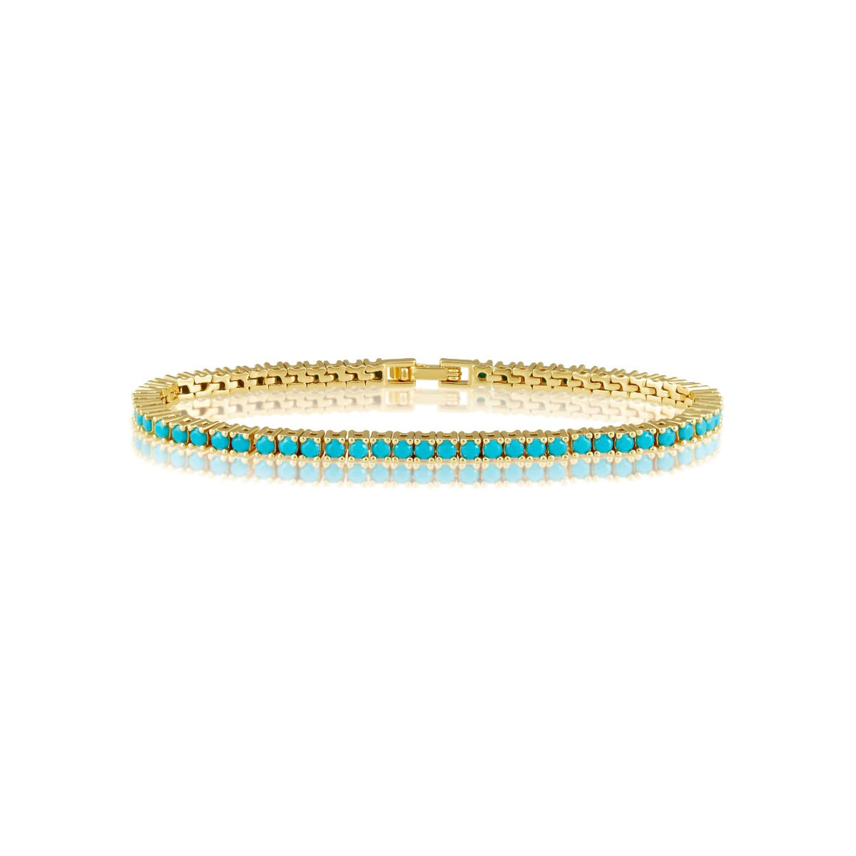 Sahira Karla Tennis Bracelet - Turquoise