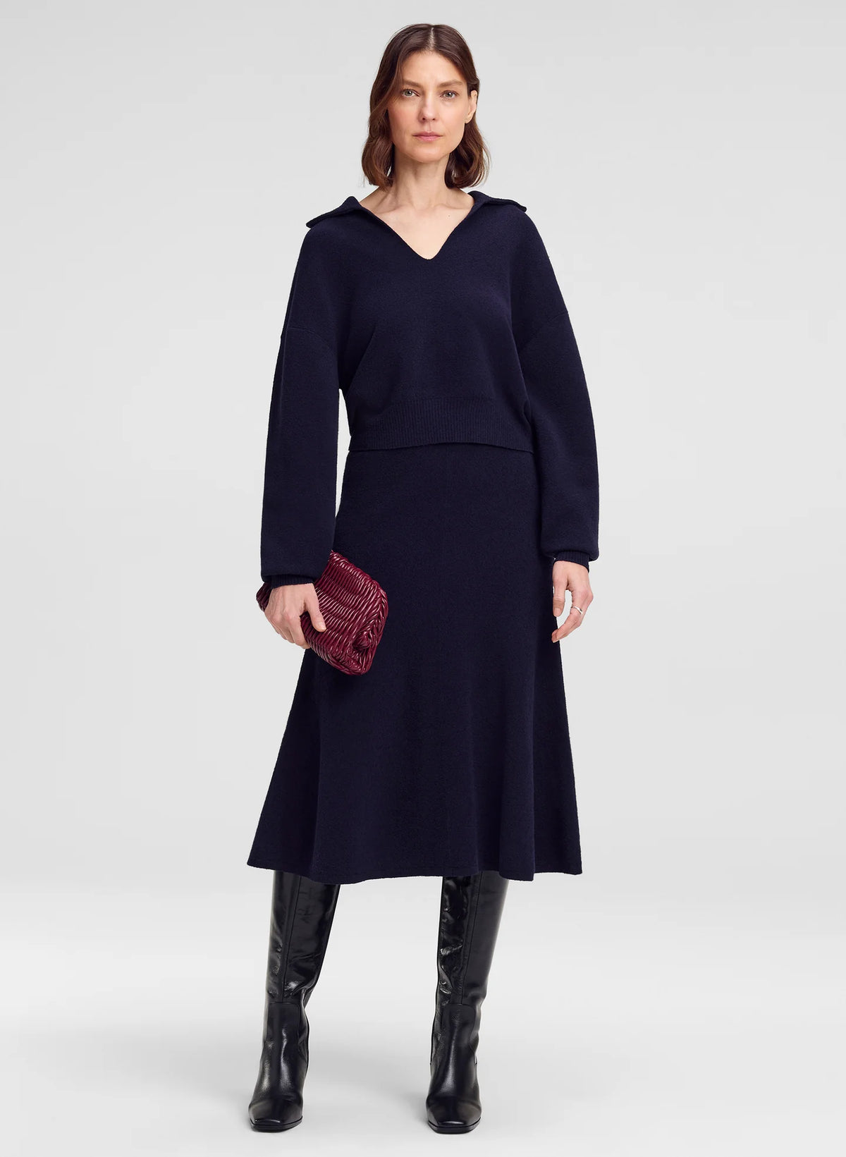 ALC Flo Boucle Midi Skirt