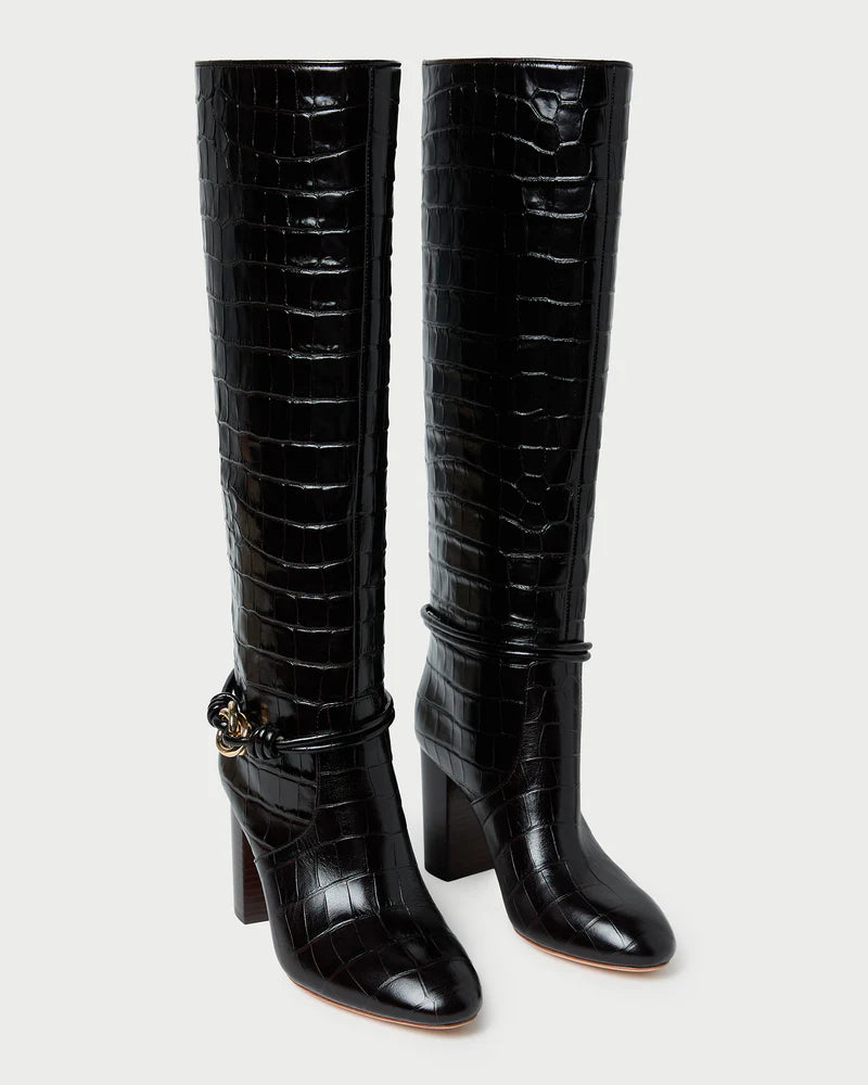 Goldy Tall Boot - Ebony