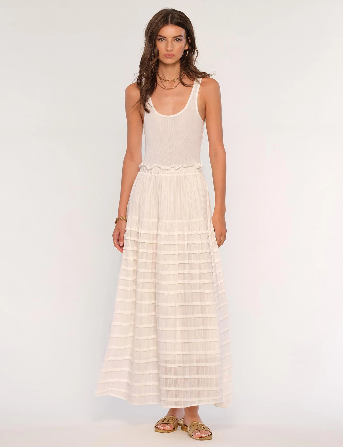 Stefanie Dress - Egg Shell