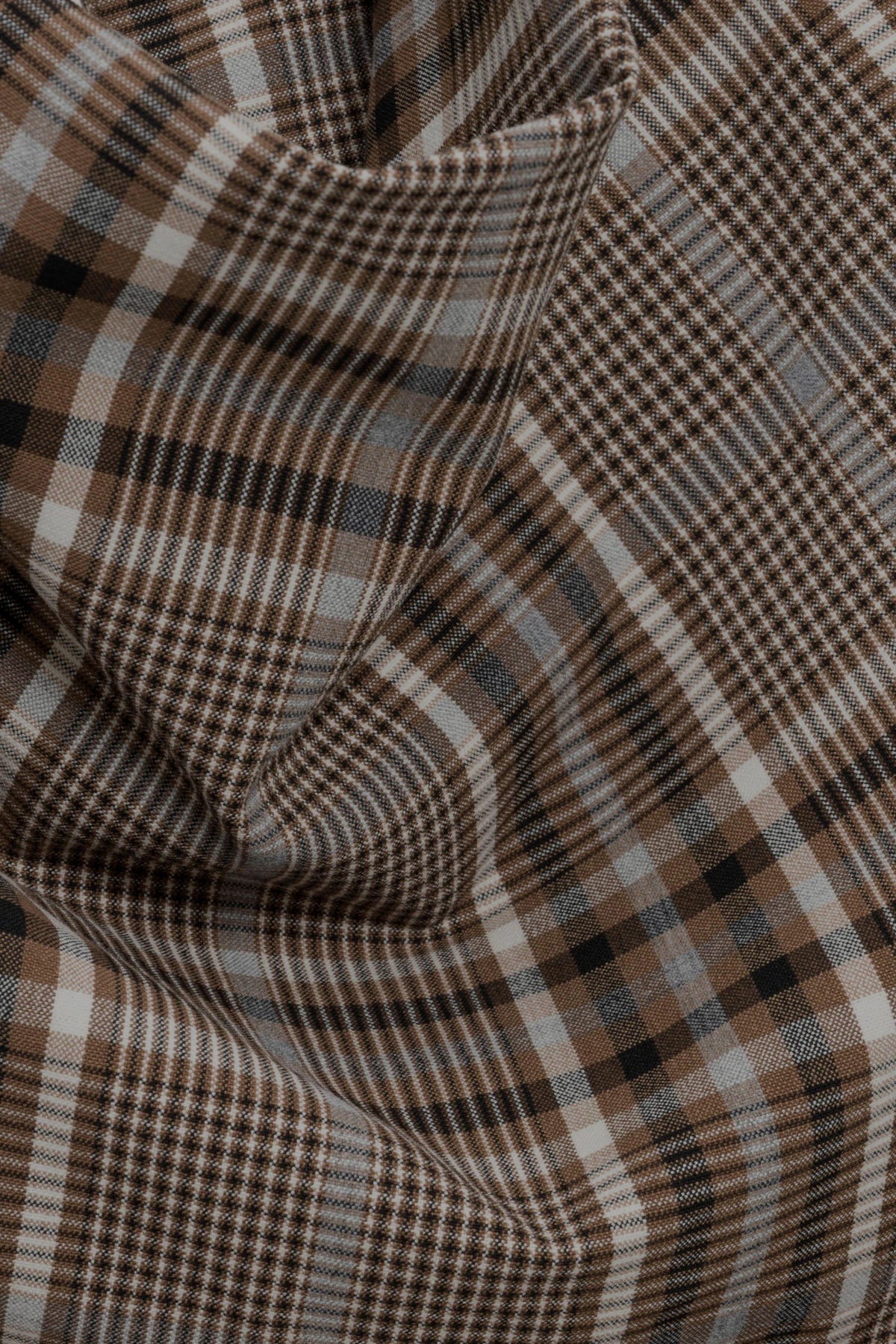 Simkhai Burke Draped Midi Dress - Otter Plaid
