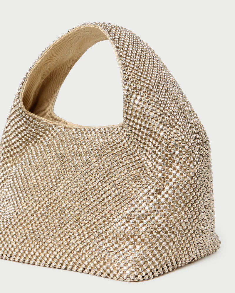 Loeffler Randall Kenzie Gold Diamanté Mini Bag