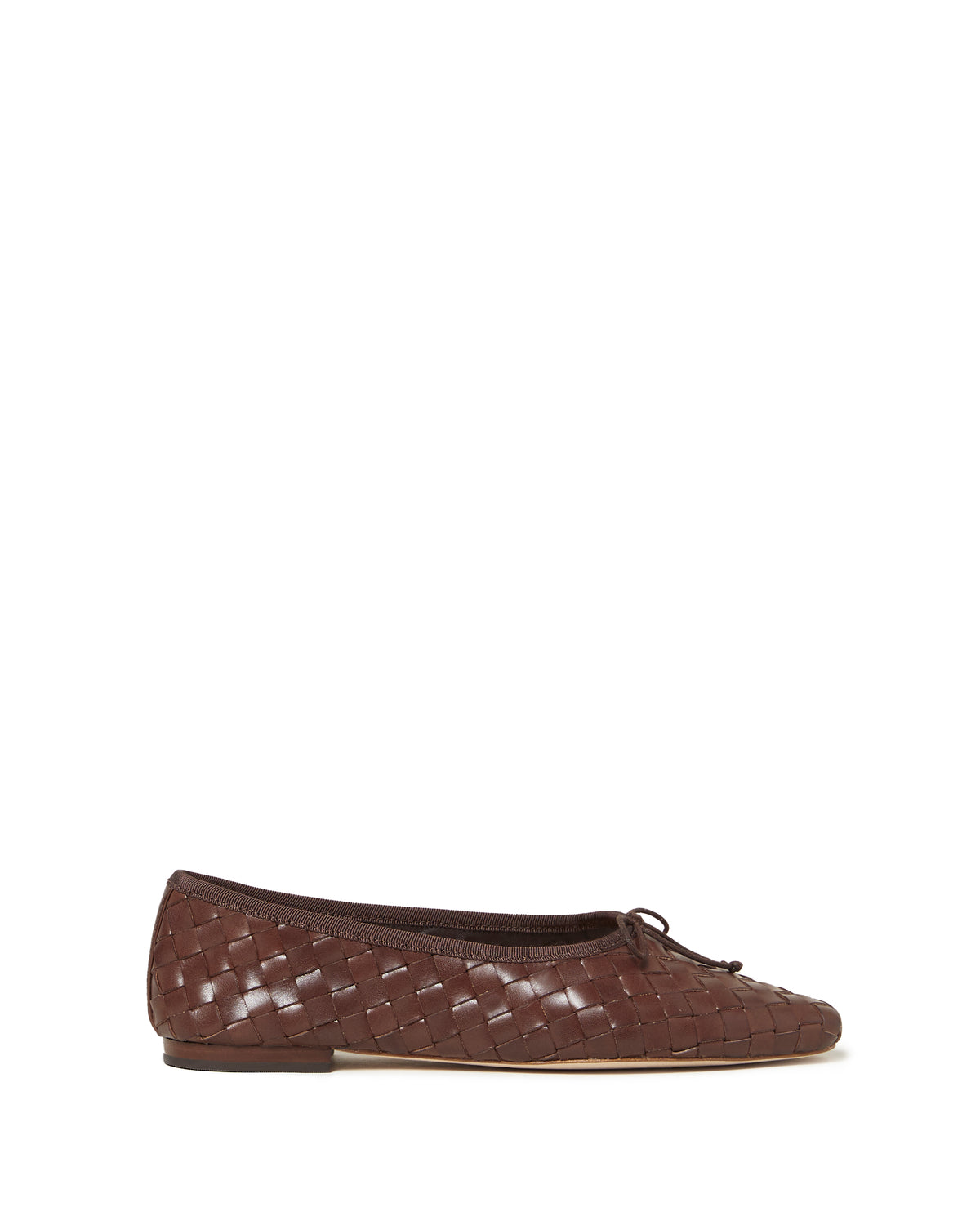 Loeffler Randall Landry Chocolate Woven Ballet Flat