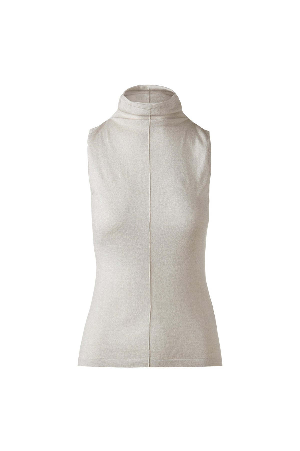 Sleeveless Seamed Funnel