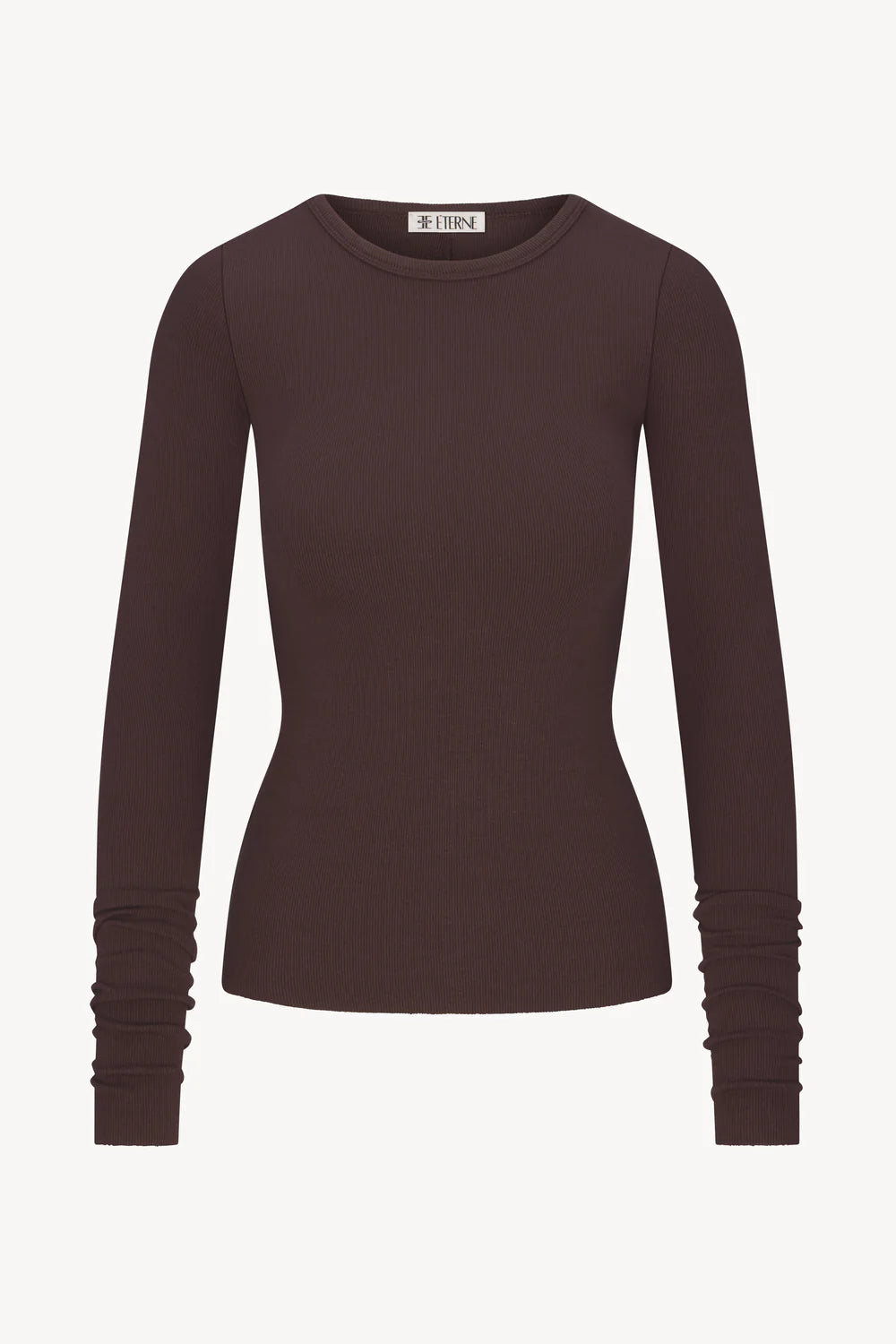 Espresso Long Sleeve Fitted Top