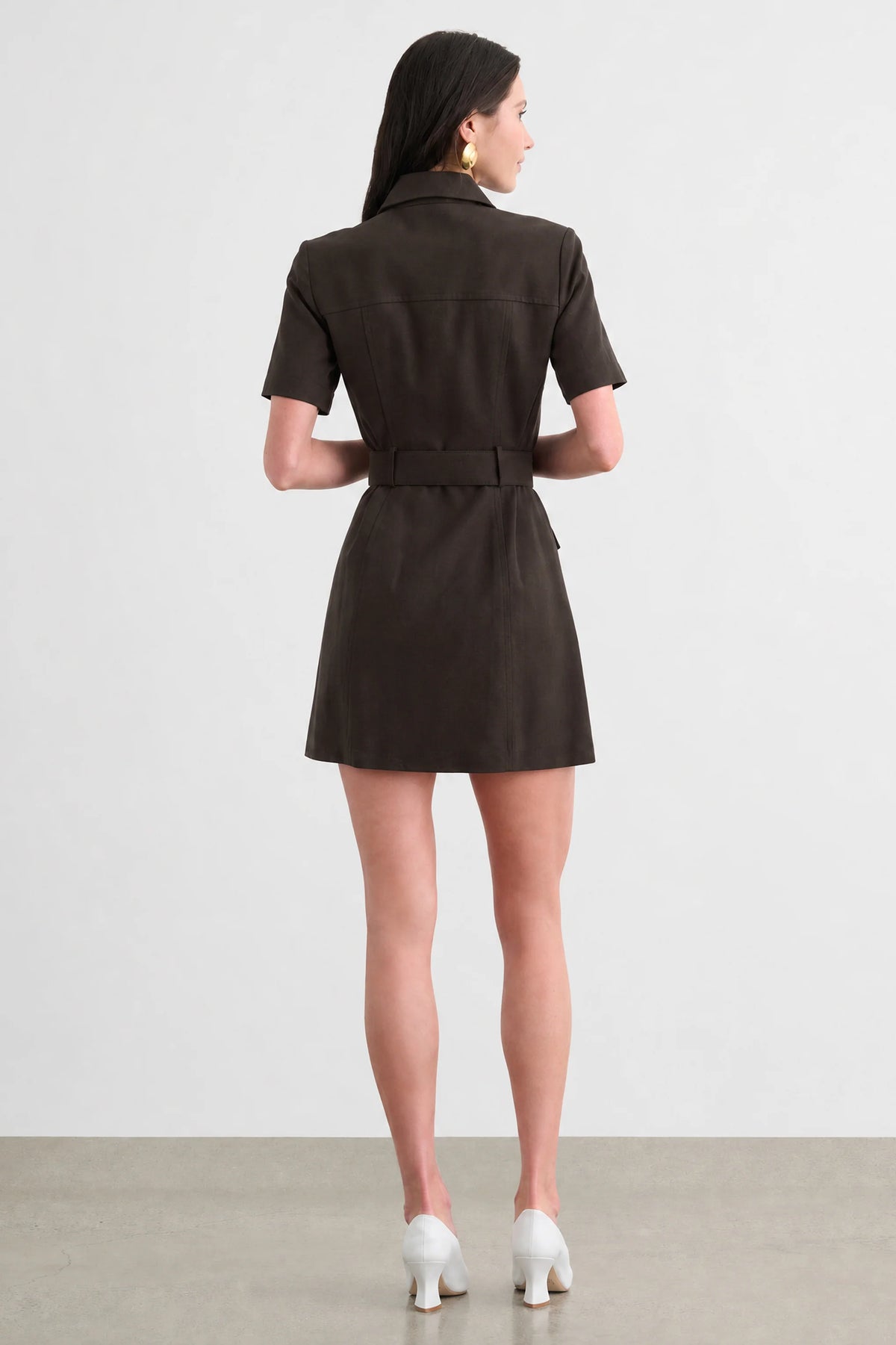 Toccin Lydia Snap Front Dress - Cocoa