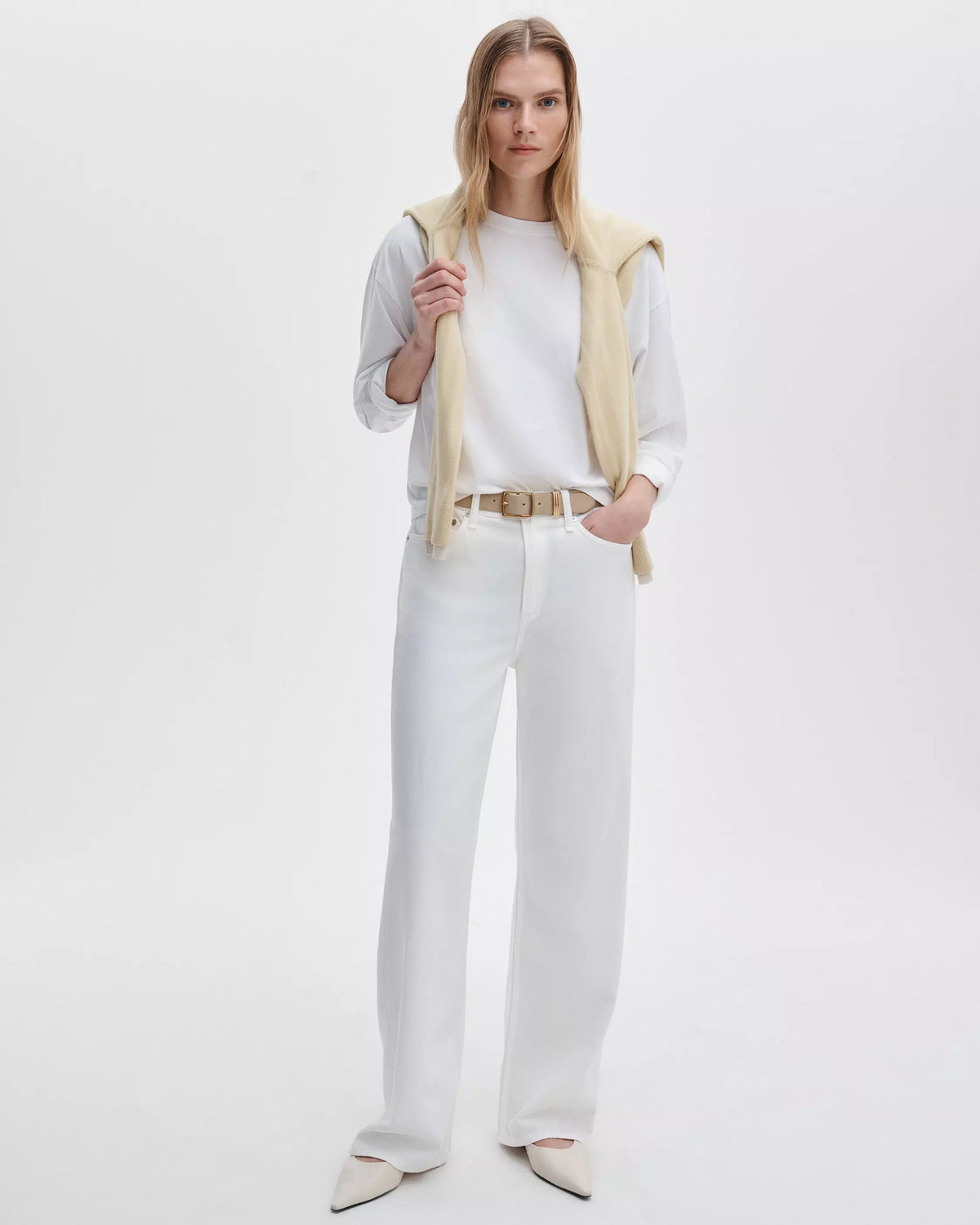 rag&bone Logan Featherweight Wide-Leg Jeans