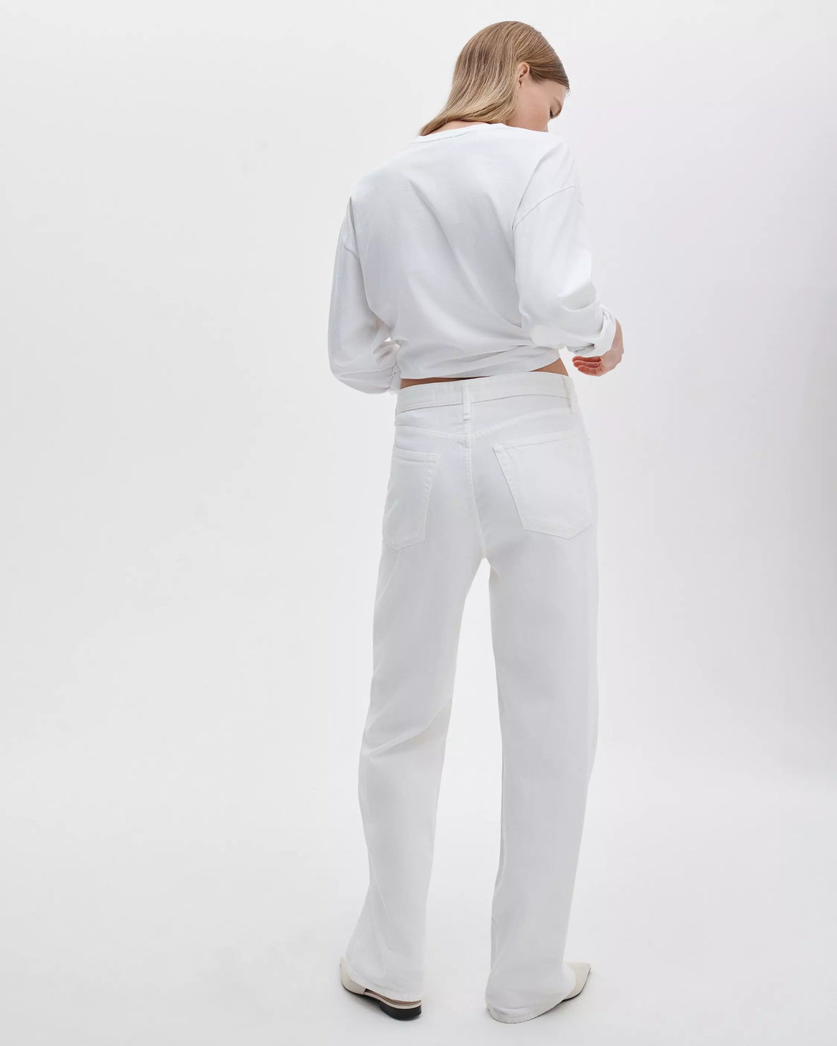 rag&bone Logan Featherweight Wide-Leg Jeans