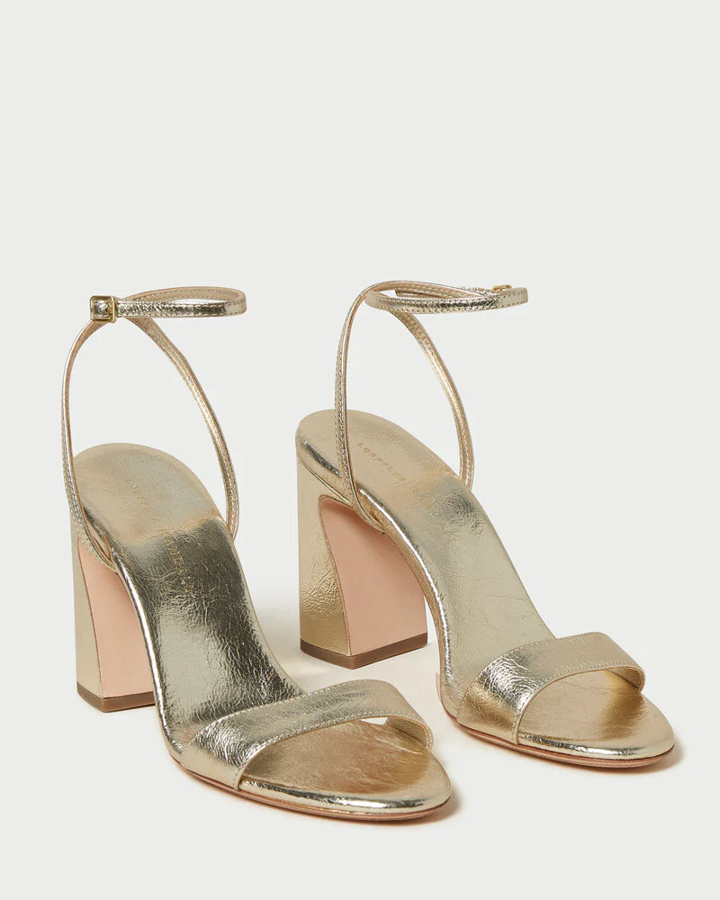 Loeffler Randall Malia Curved Heel Simple Sandal with Ankle Wrap