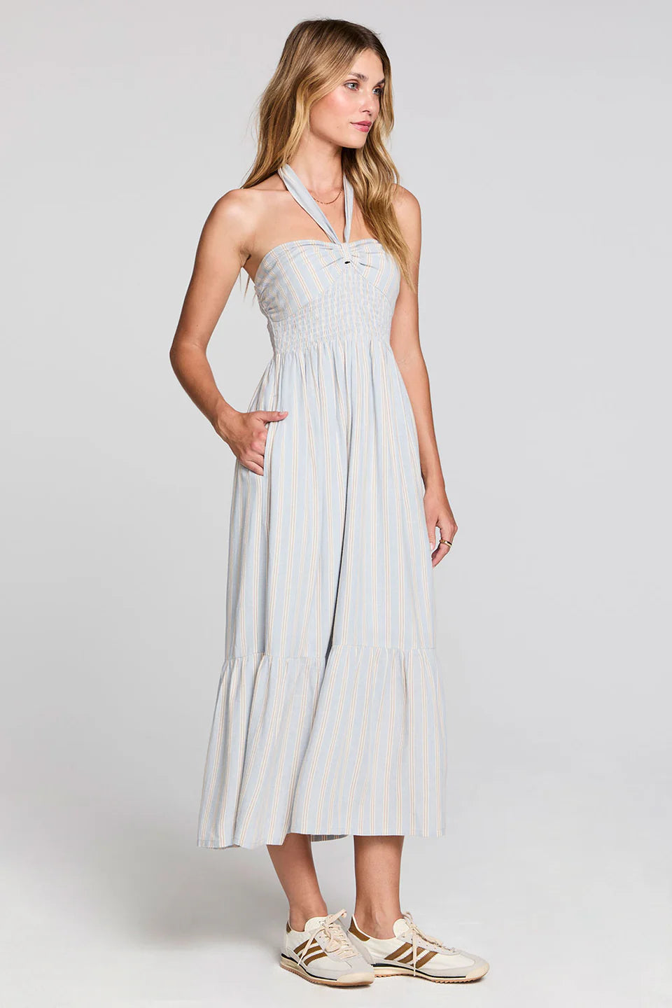 Saltwater Luxe Maesyn Midi Dress - Capri Blue