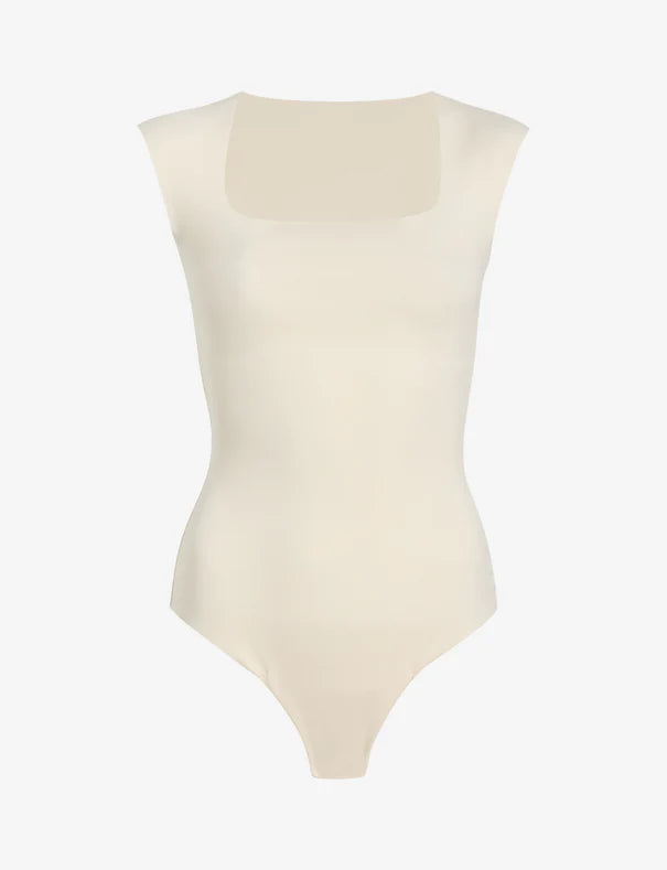 Neoprene Cap Sleeve Bodysuit