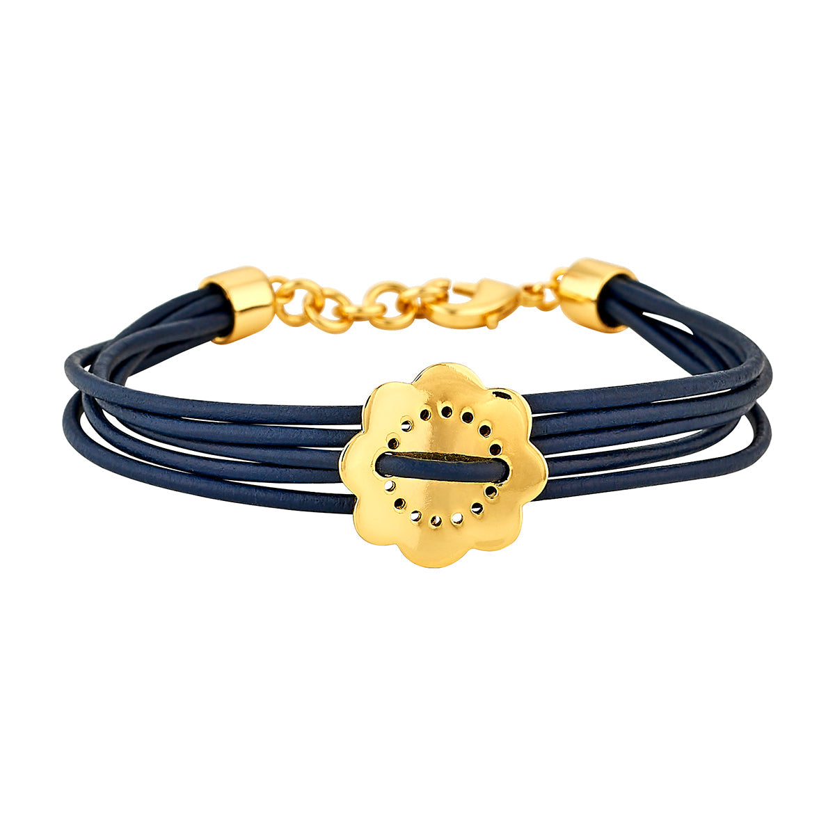 ASHA Maya Bracelet - Navy, Petal Pink
