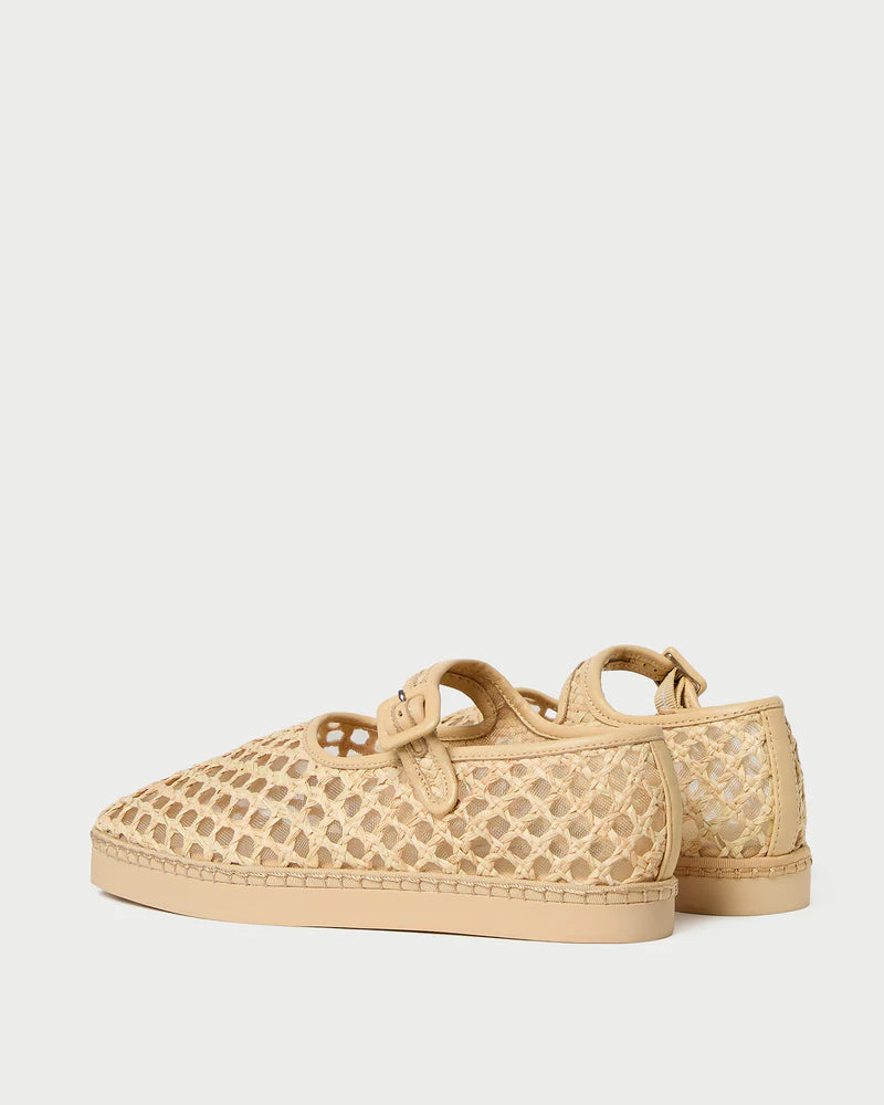 Loeffler Randall Rita Natural Netted Mary Jane
